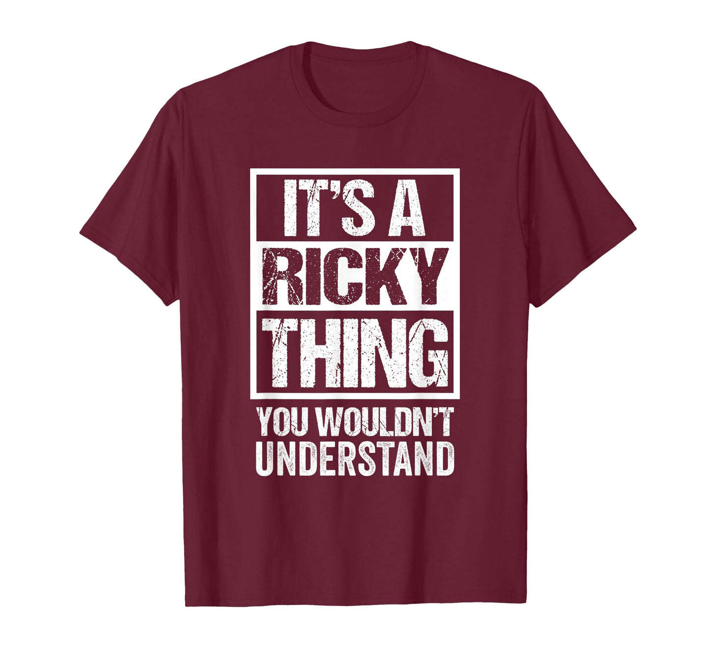 It's A Ricky Thing You Wouldn't Understand - First Name T-Shirt