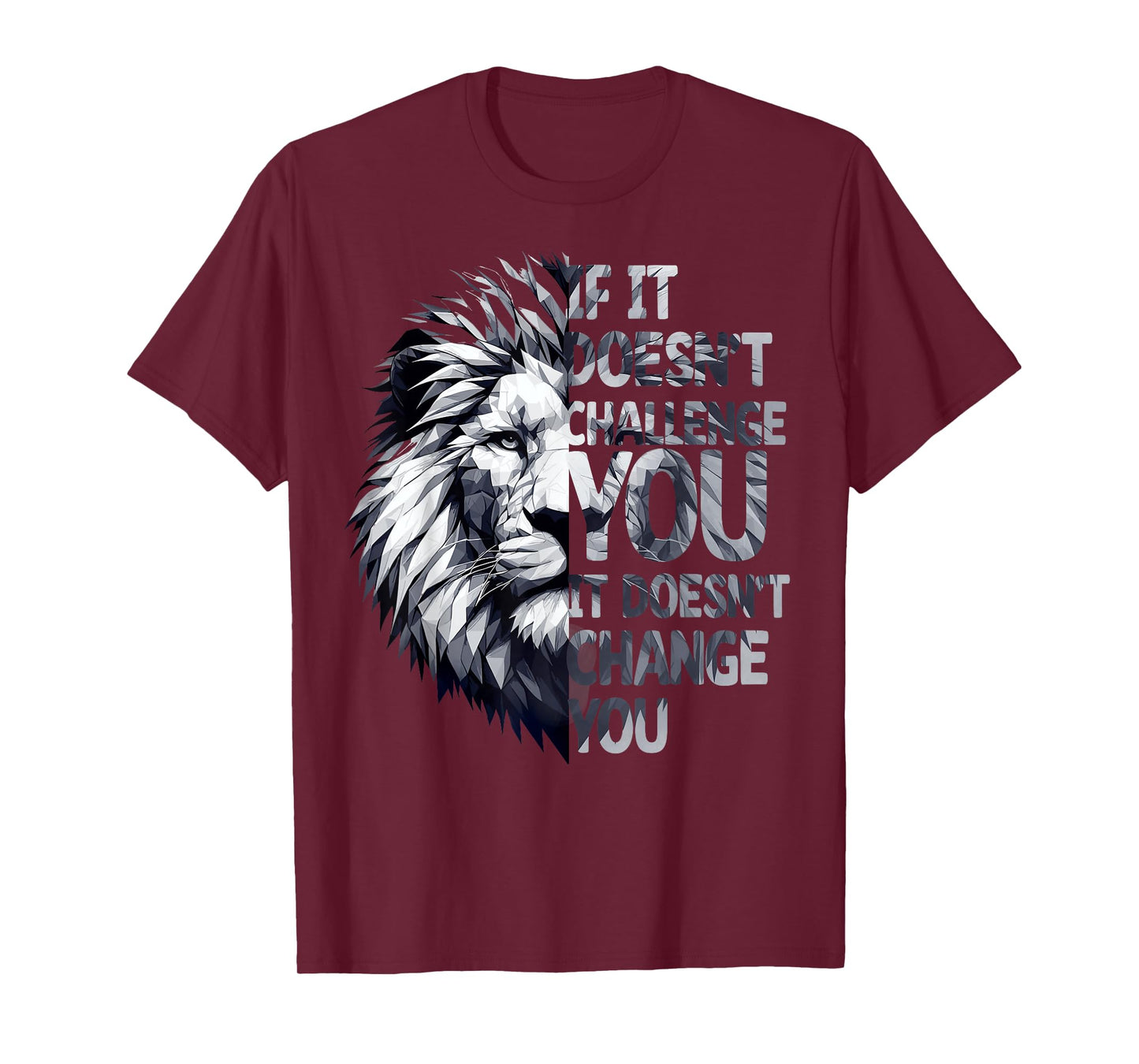 If It Doesn't Challenge You, It Won't Change You Funny Gym T-Shirt