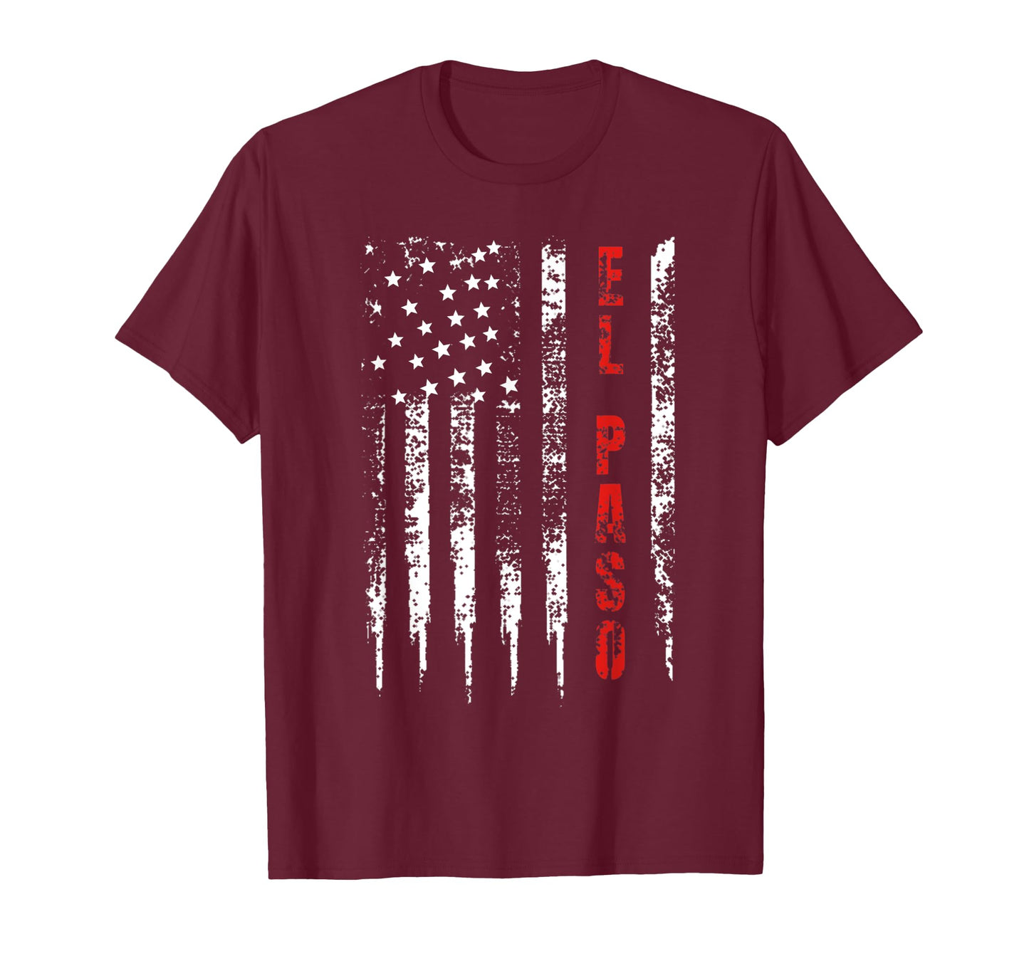 Red Line Firefighter El Paso T-Shirt Distressed Gift
