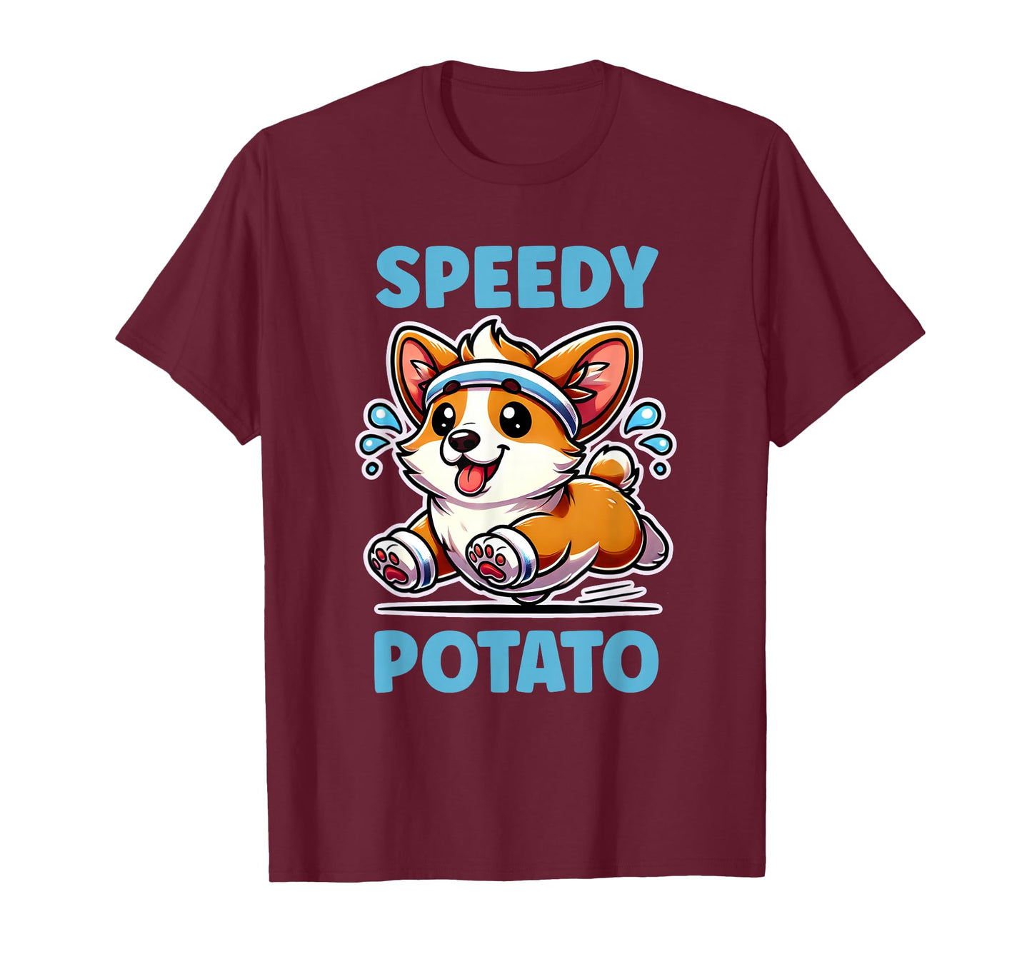 Funny Corgi Speedy Potato Dog T-Shirt