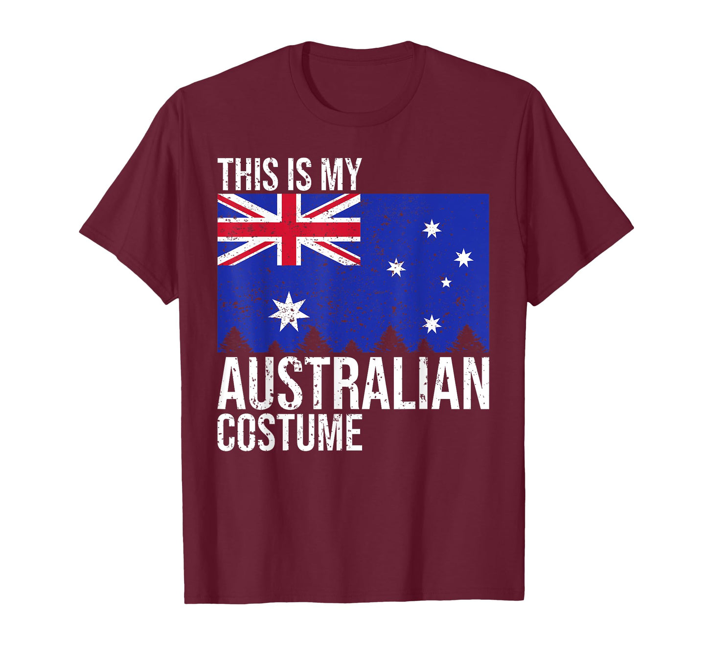 Vintage This Is My Australian Flag Costume for Halloween T-Shirt