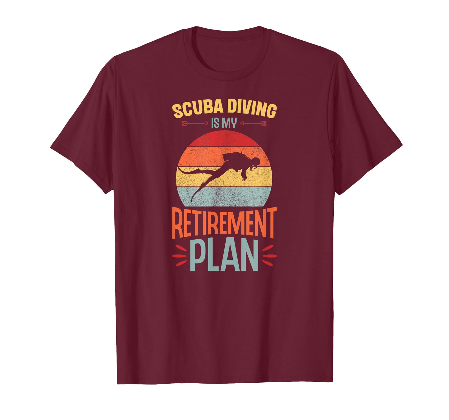 Scuba Diving Is My Retirement Plan Retirement Party T-Shirt
