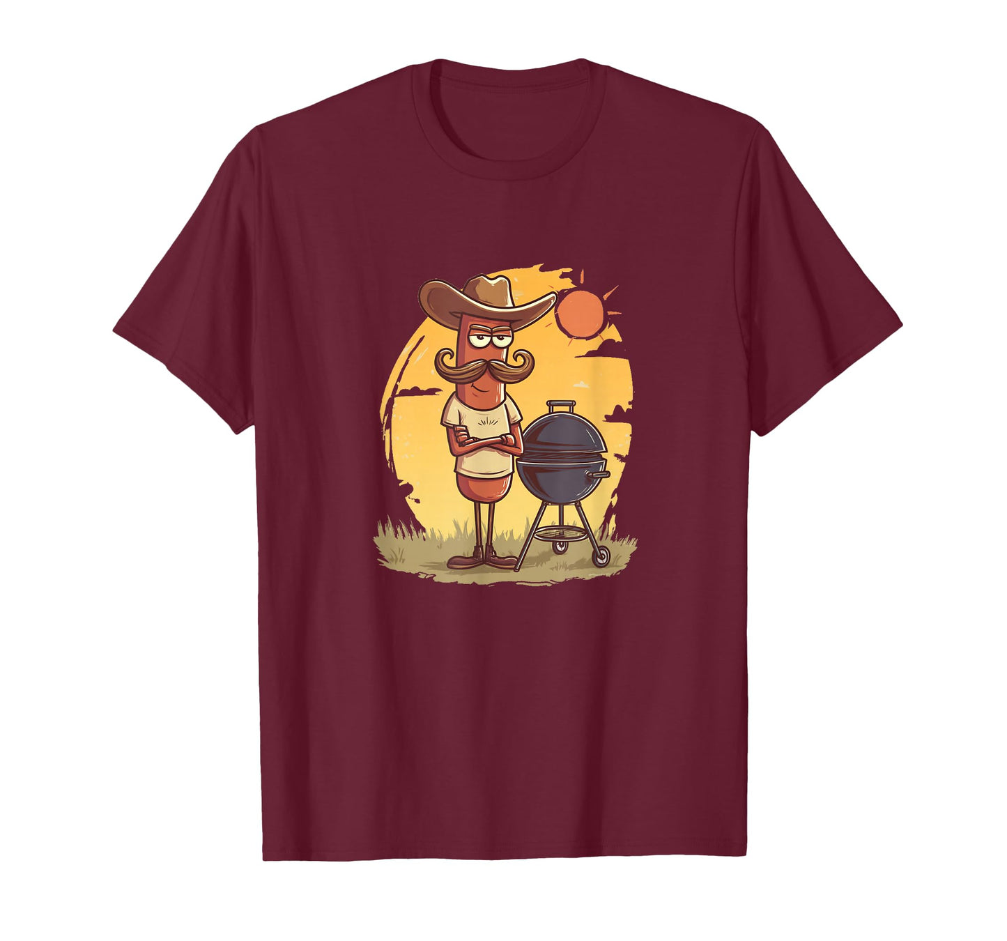 Funny Hotdog Weenie with Barbecue for Boys and Girls T-Shirt
