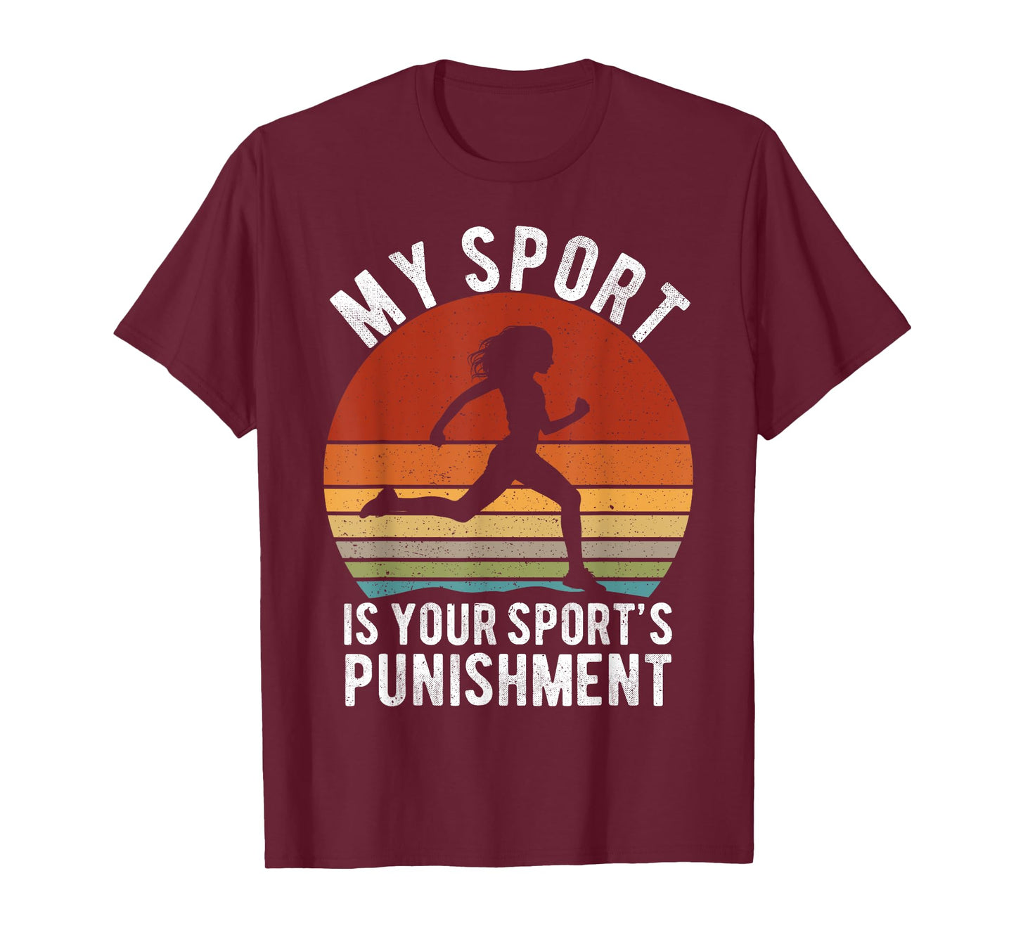 Womens My Sports is your Sports Punishment Vintage Runners T-Shirt