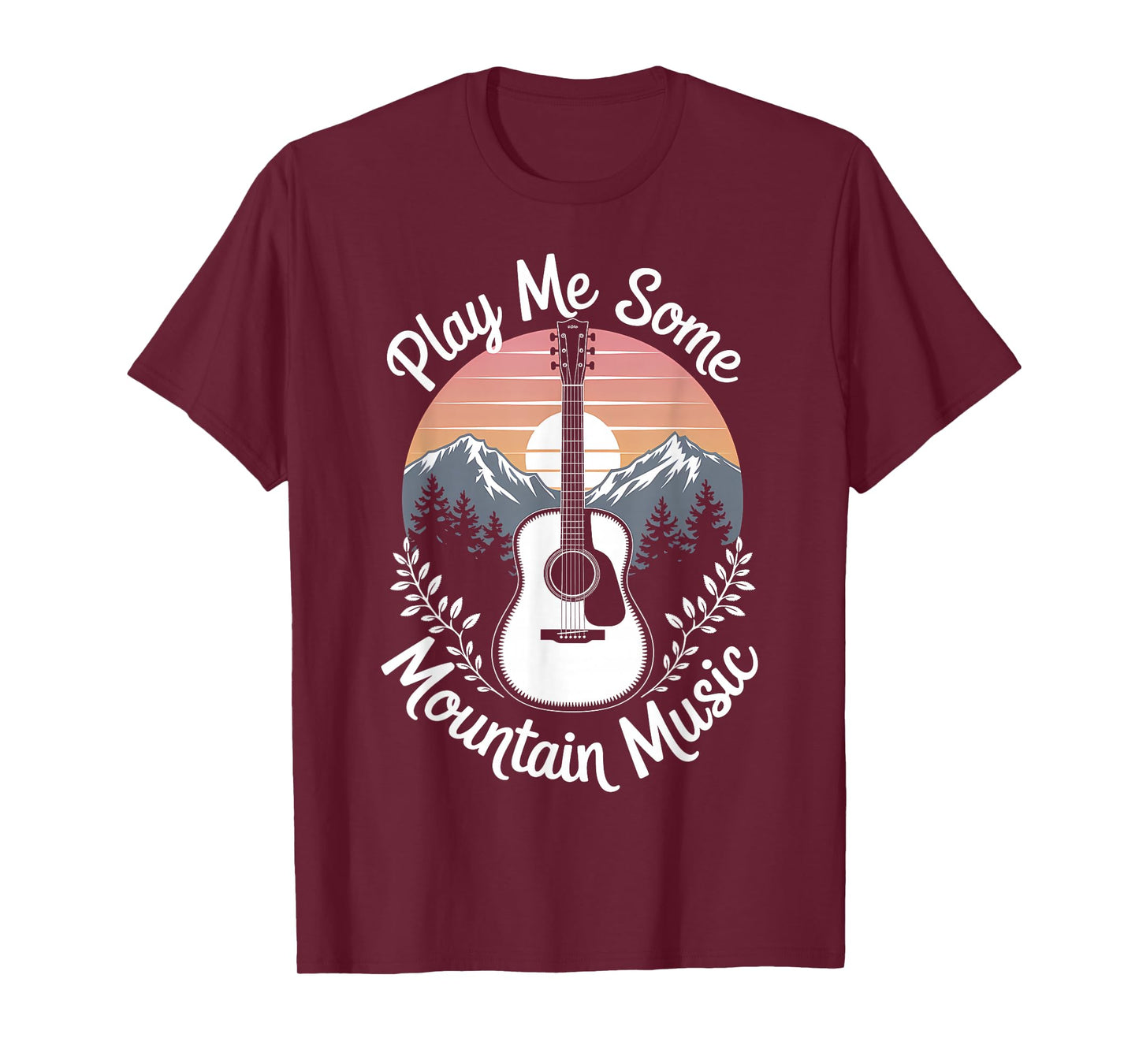 Play Me Some Mountain Music Retro Country Western T-Shirt