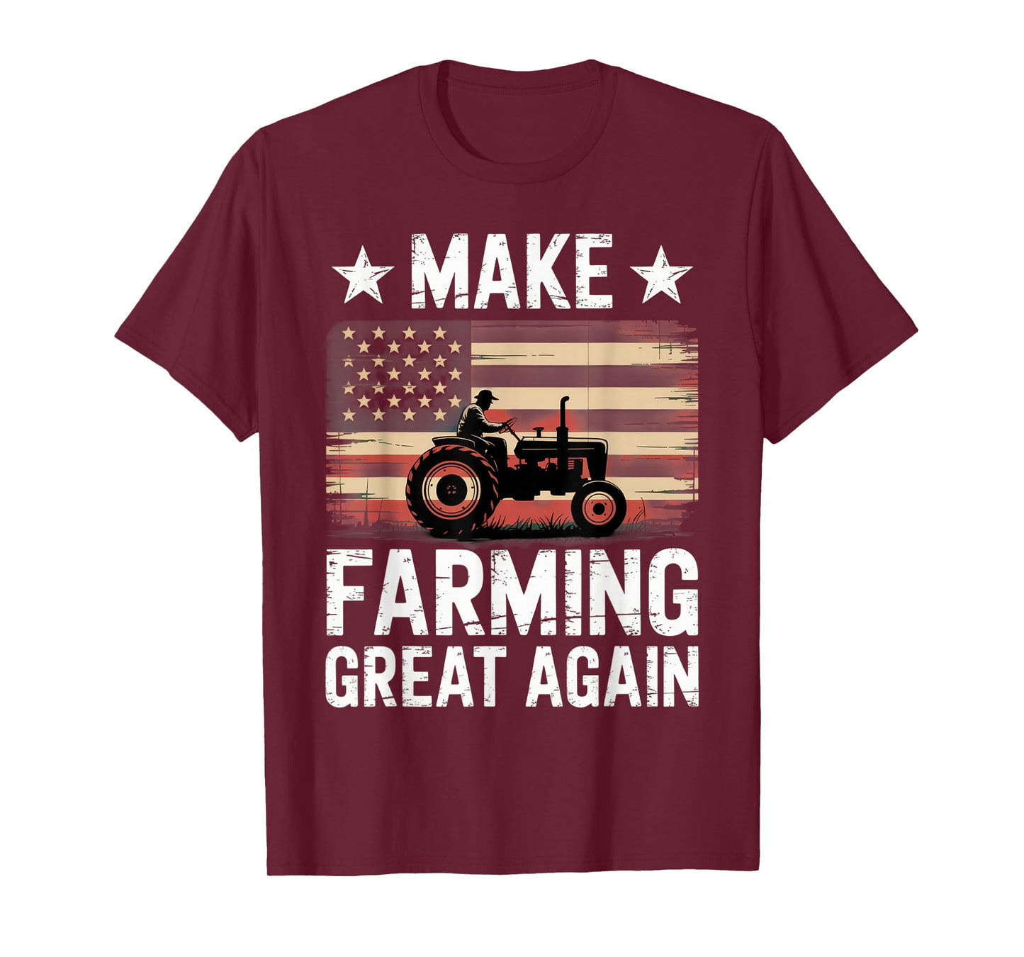 Make Farming Great Again Patriotic Farmer Pride Agriculture T-Shirt