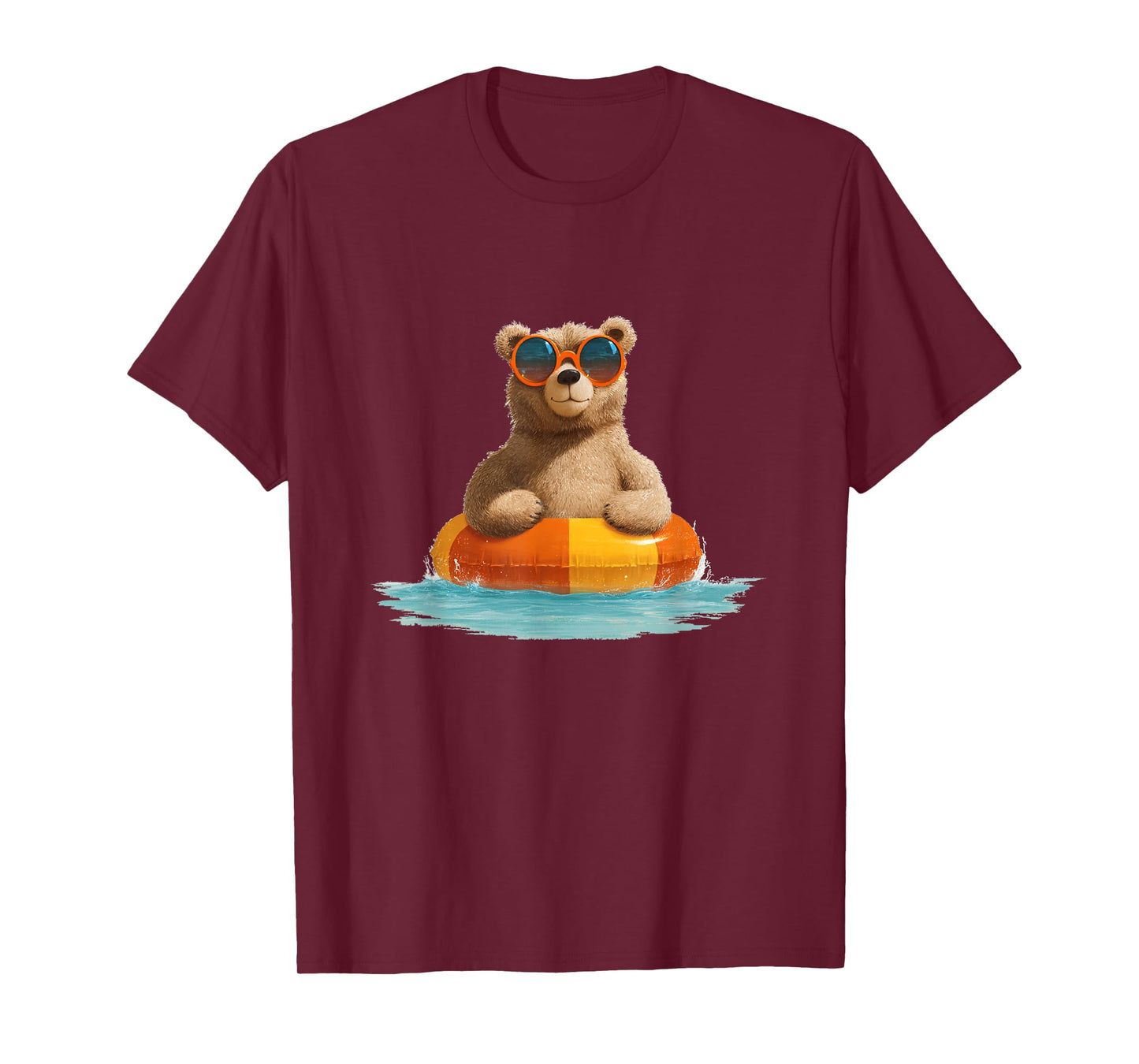 Yellow Pool Ring Costume with Cool Bear Look T-Shirt