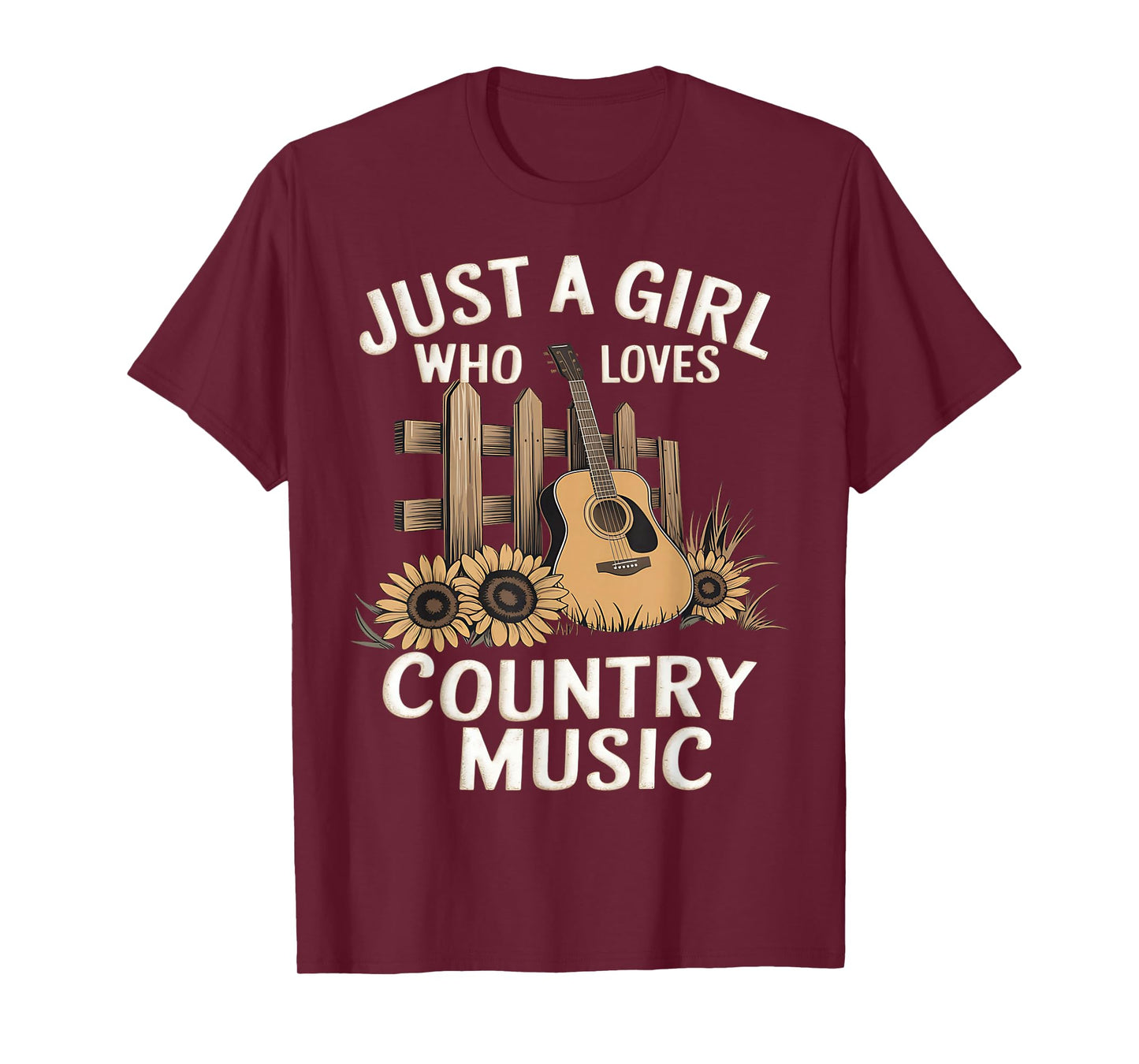 Girl Vintage Western 90s Just A Girl Who Loves Country Music T-Shirt