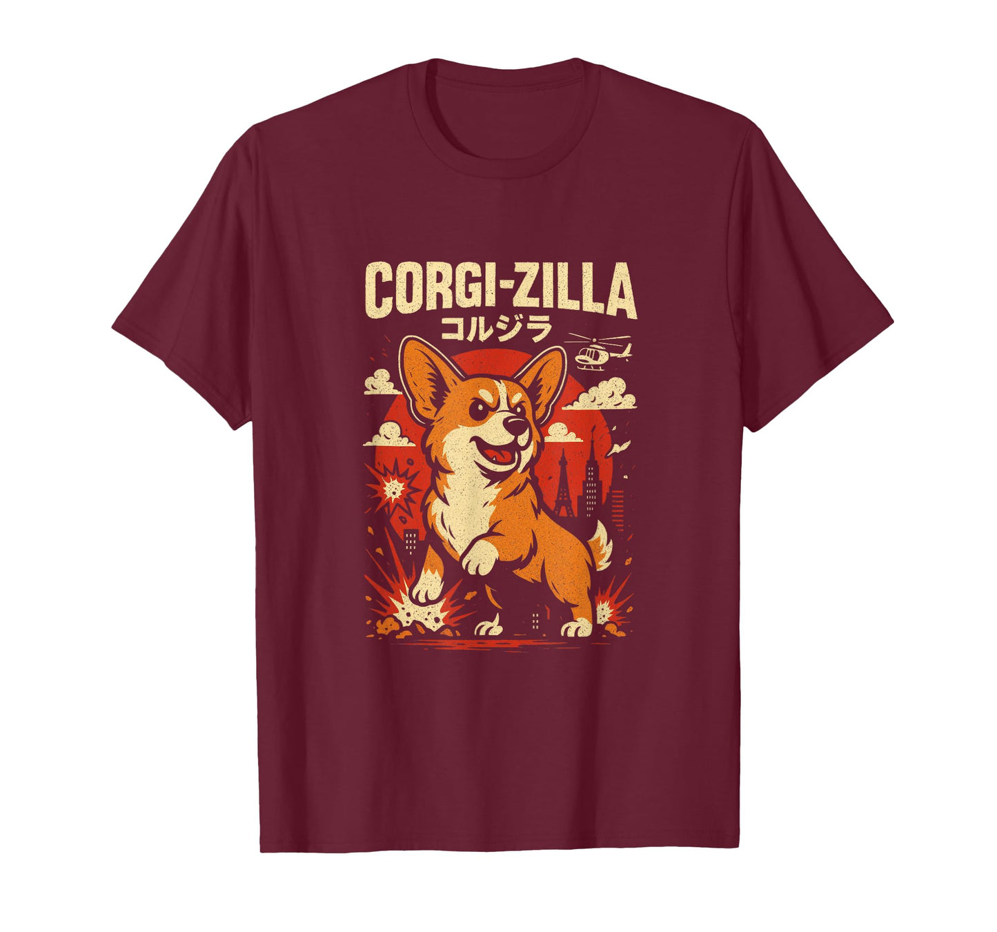 Corgi-zilla - Corgizilla Parody Japanese Art Corgi T-Shirt