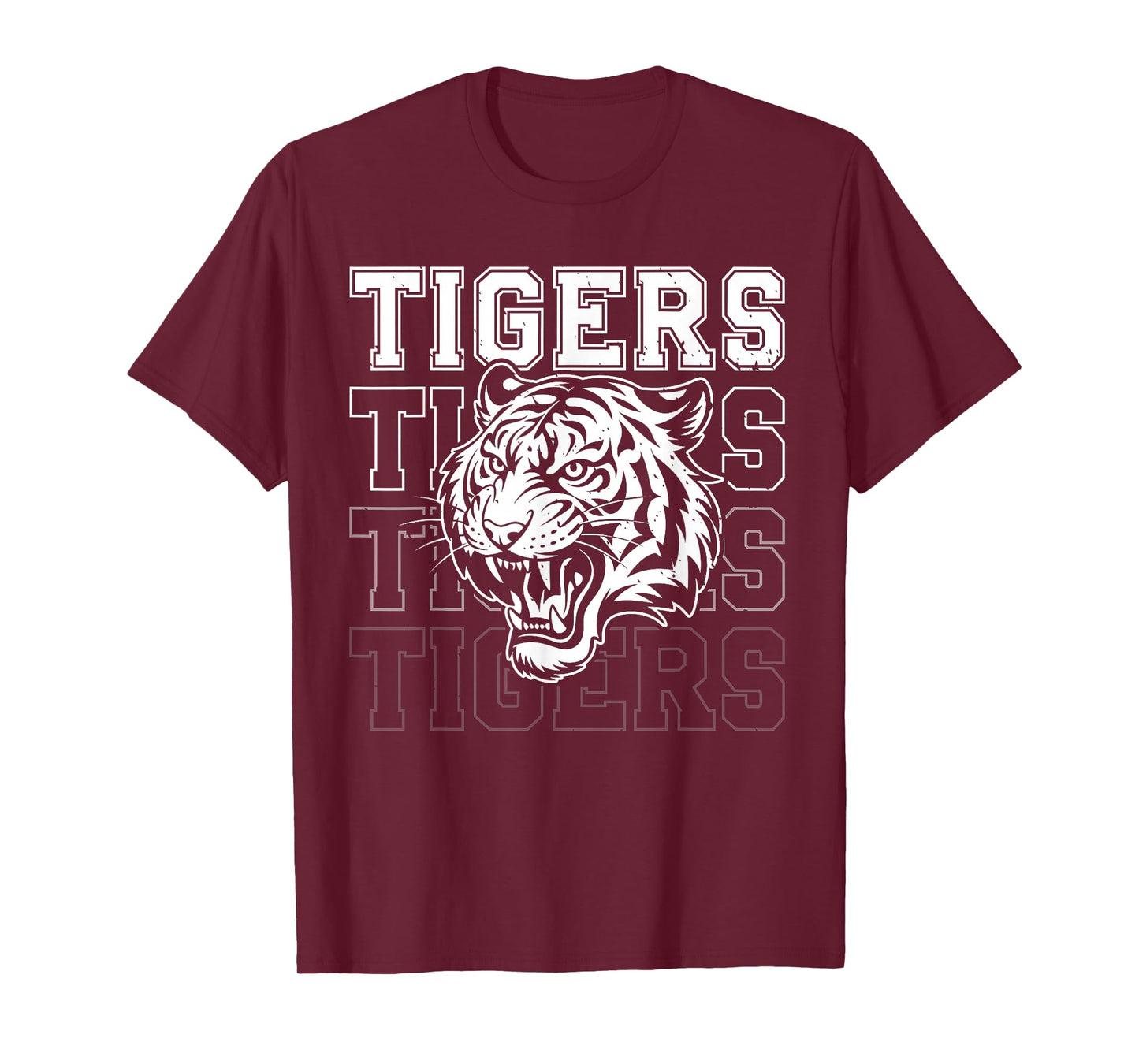 Retro Tigers Throwback Style Classic Vintage For Men Women T-Shirt