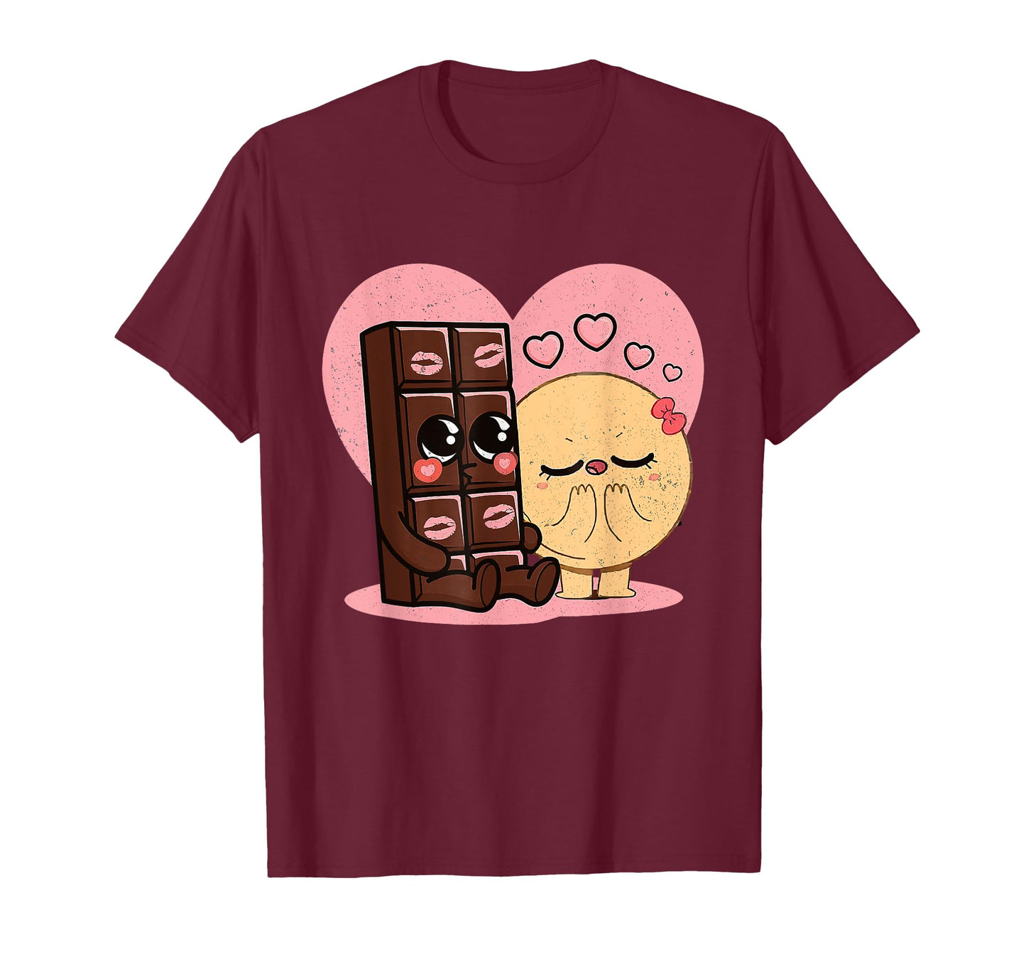 Chocolate and pancakes, couples love sweet, romantic T-Shirt