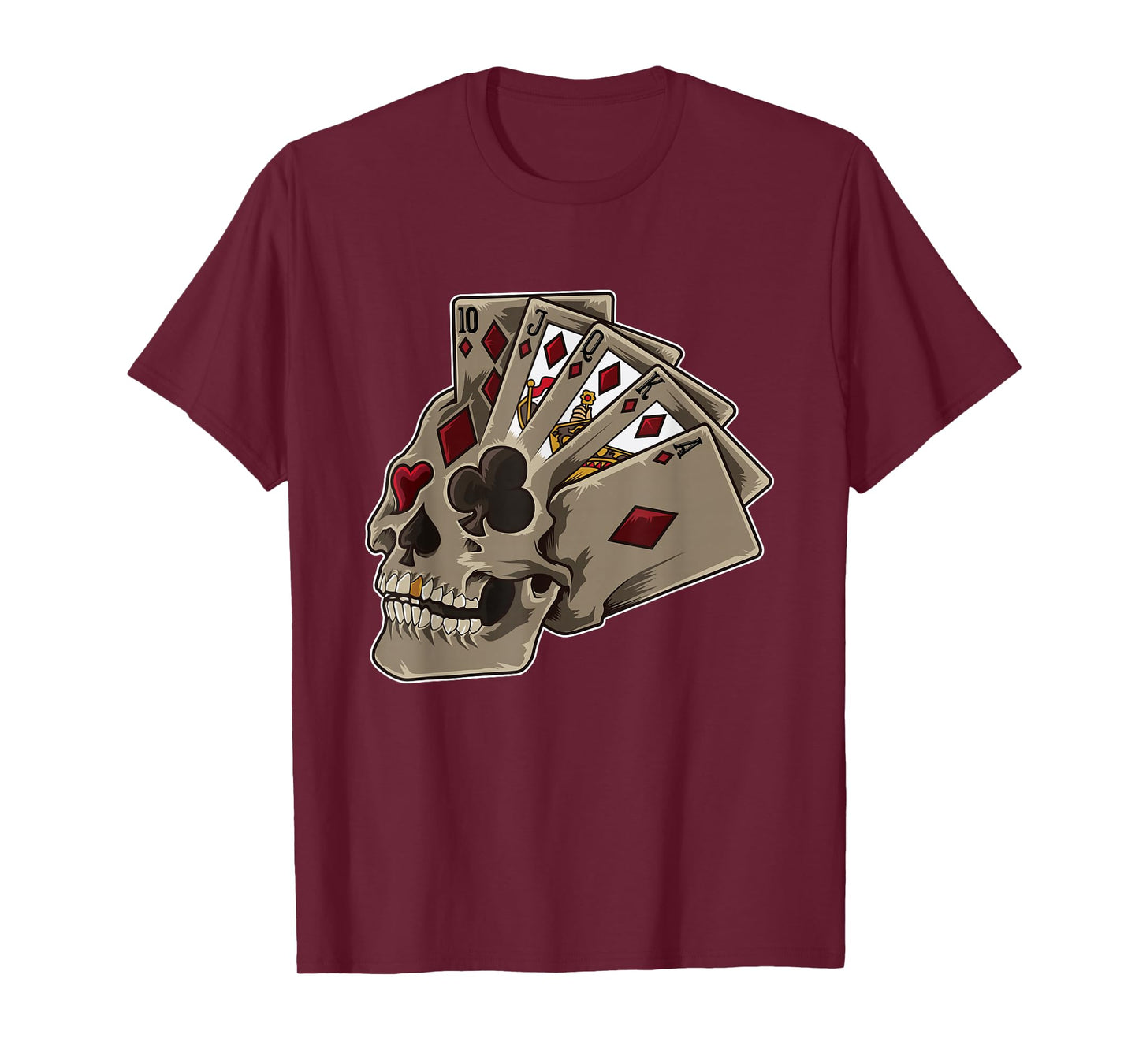 Poker Themed Skull - Casino Theme Party Gift T-Shirt