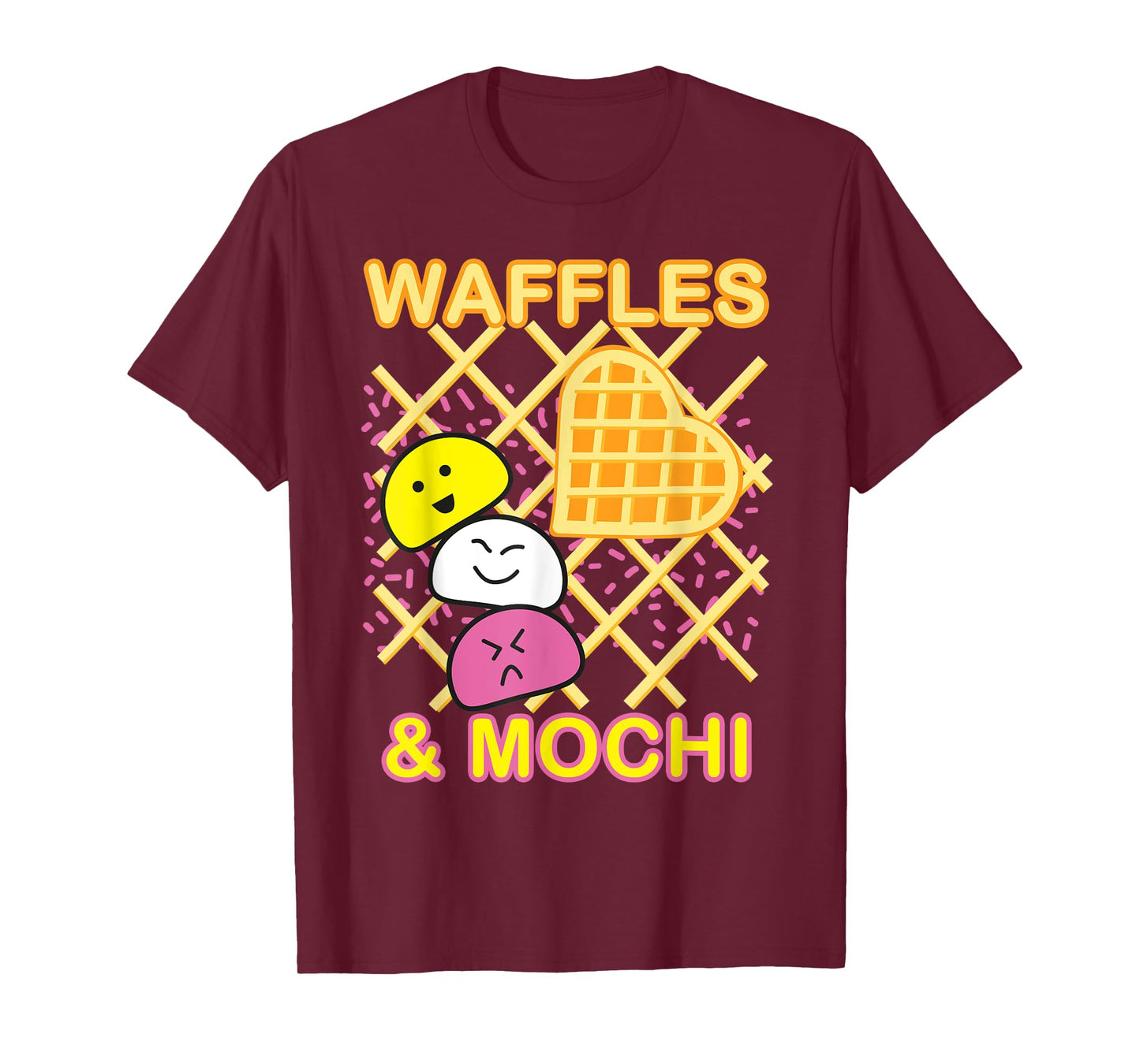 MOCHI and WAFFLES Cute Kawaii Japanese Ice cream Retro 90s Men Women Kids T-Shirt