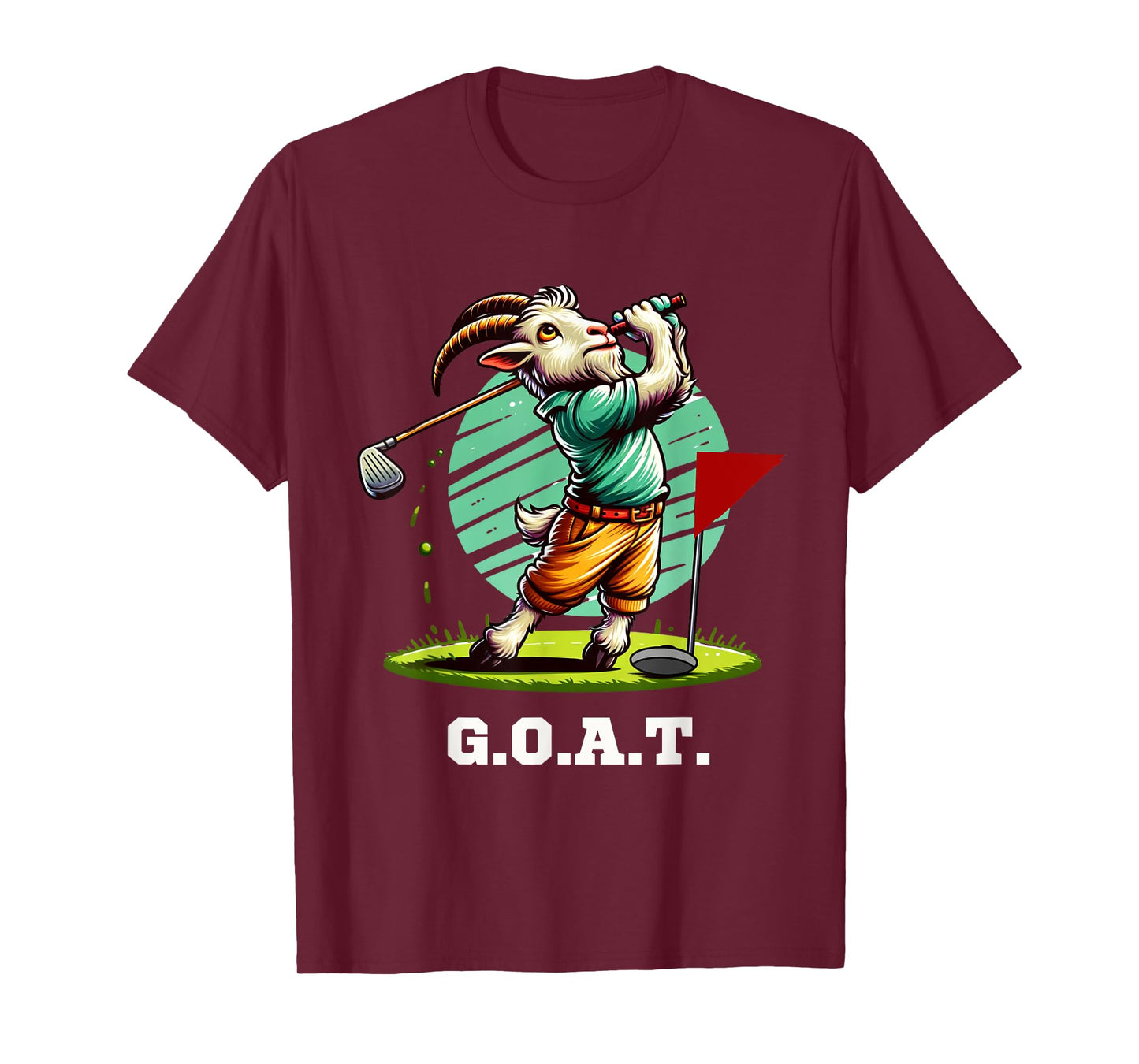 G.O.A.T. Goat Golfer Golfing Golf Funny T-Shirt