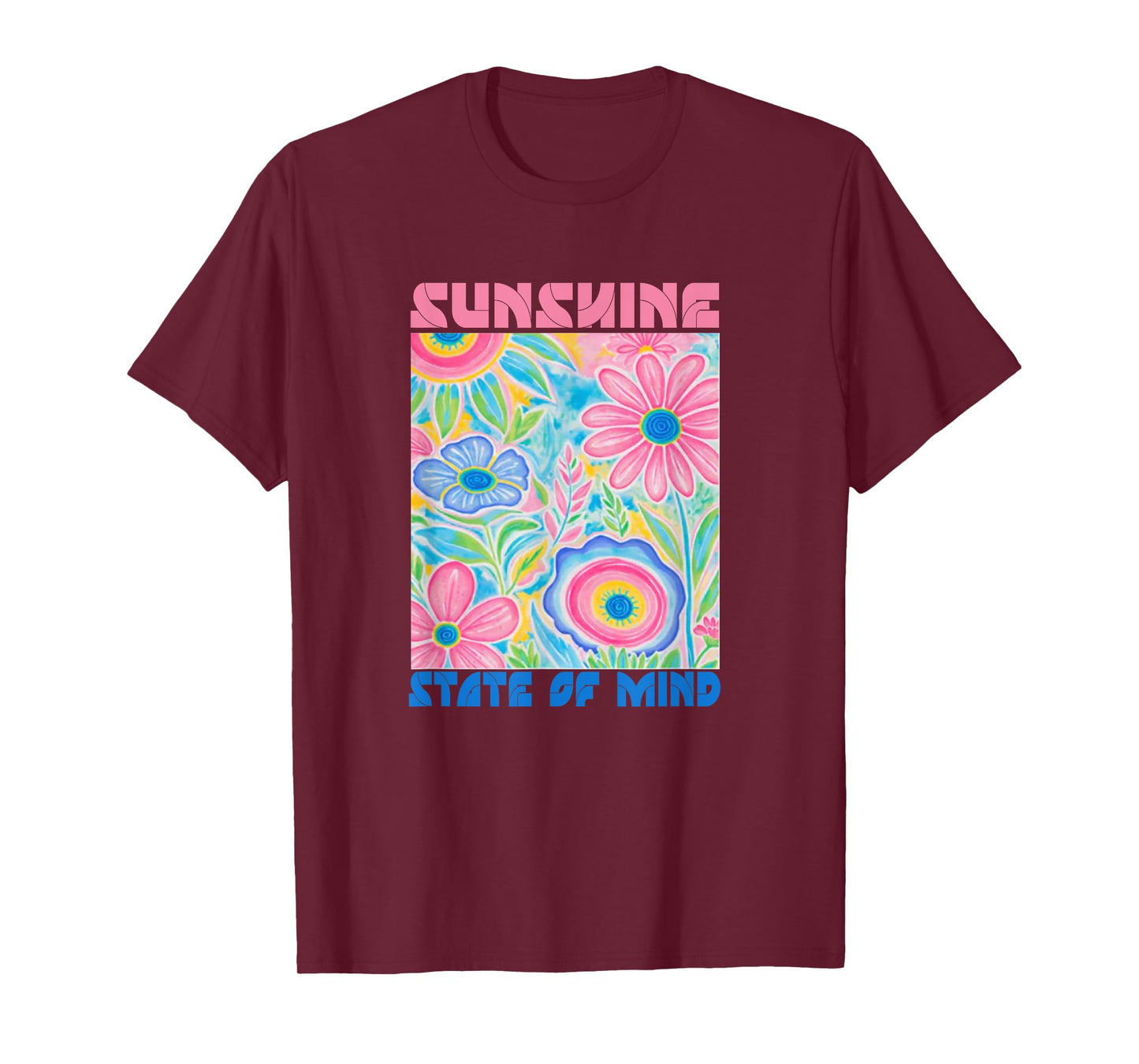 Sunshine State of Mind Short Funny Flower, Summer T-Shirt