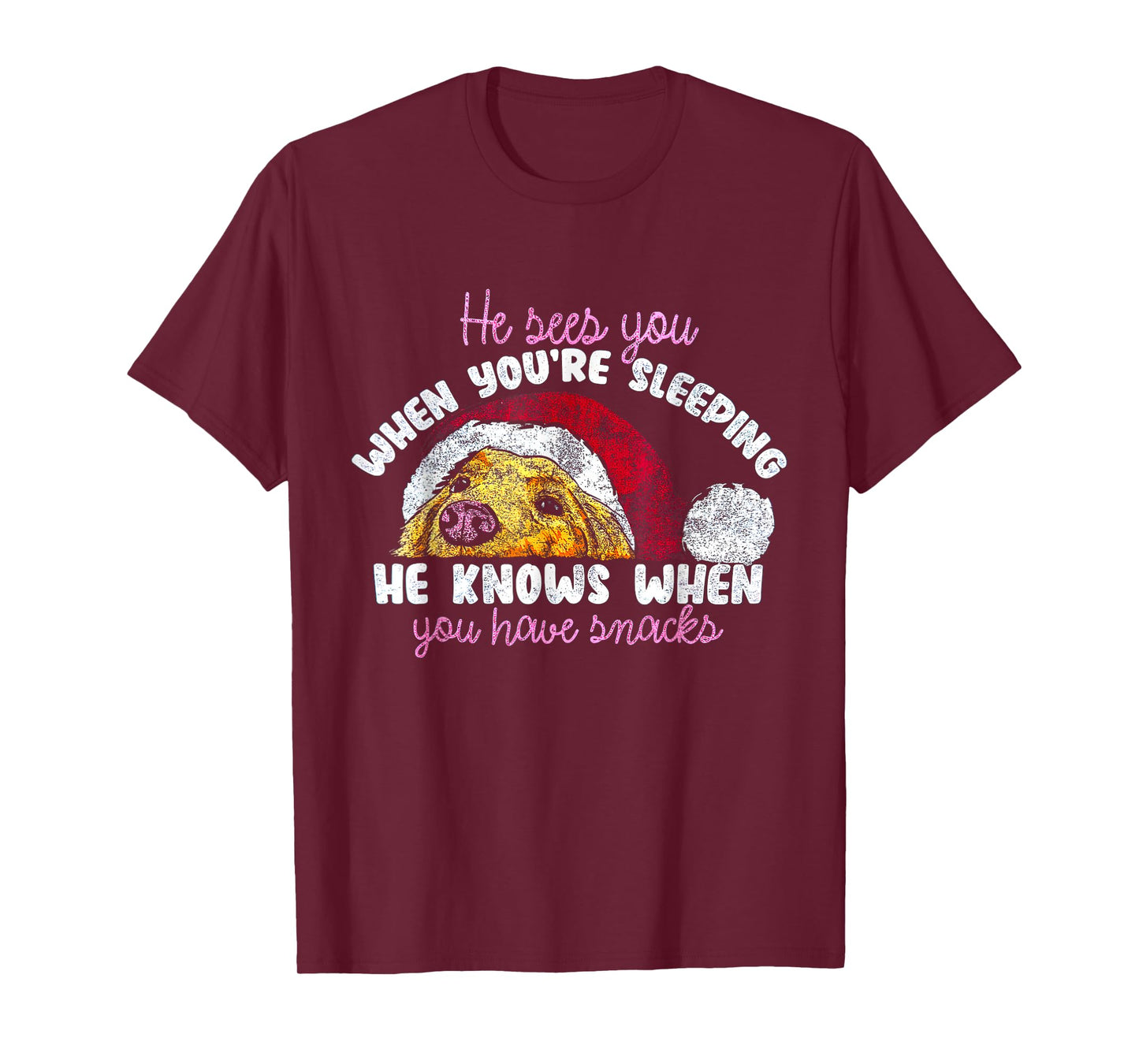 He Sees You When You're Sleeping He Knows When You Have T-Shirt