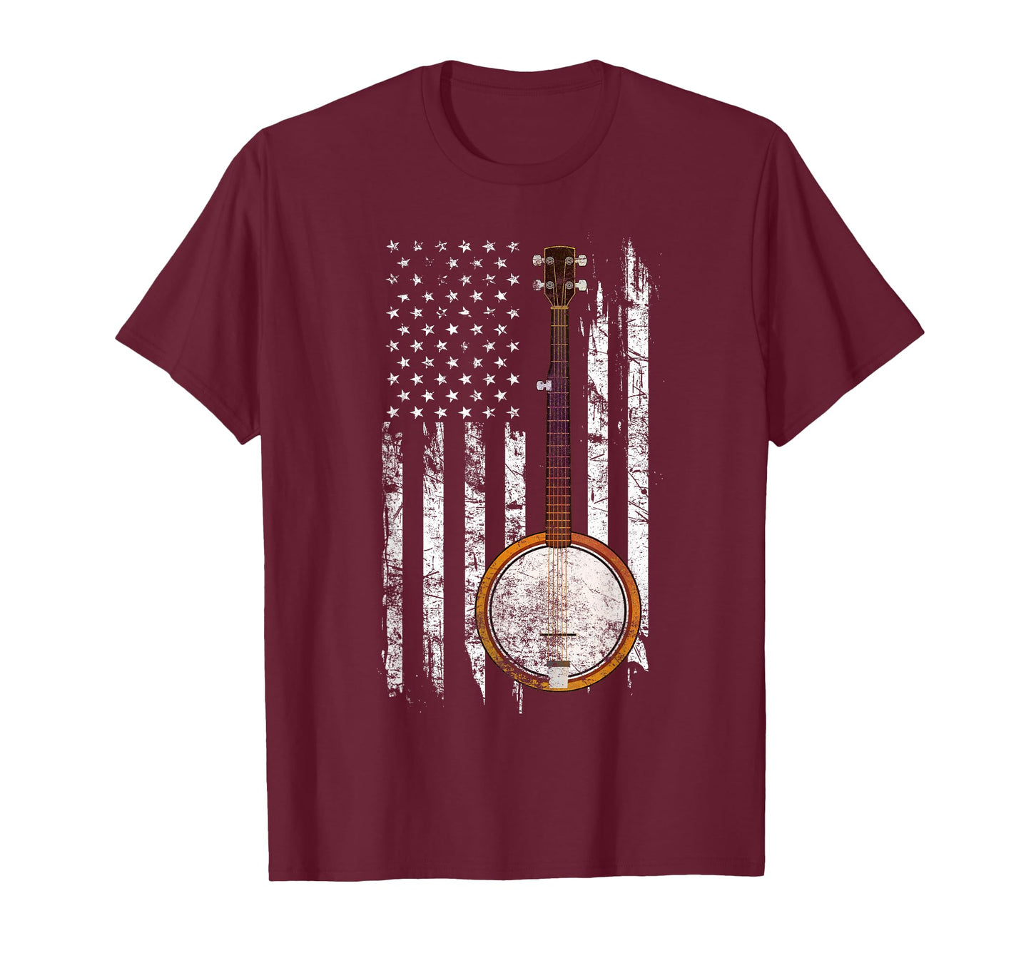 Bluegrass Banjo Shirt - American US Flag Shirt T-Shirt