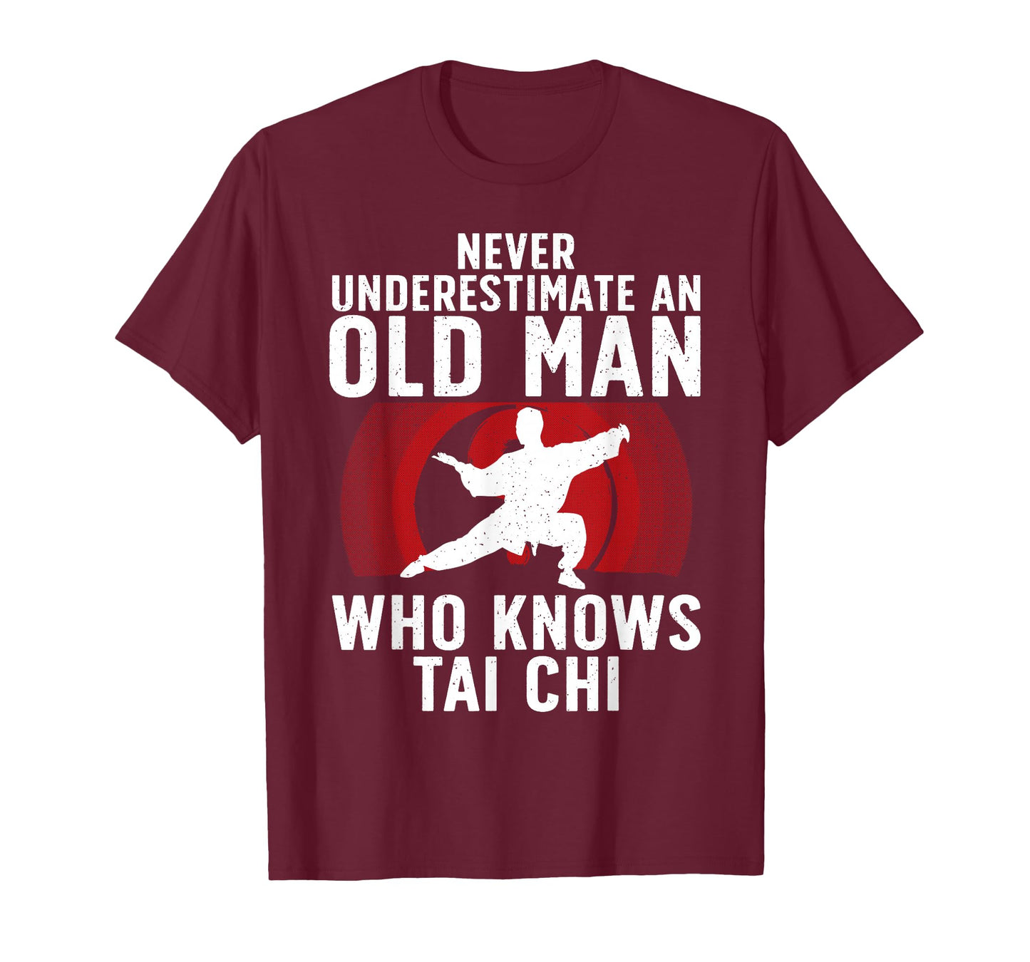 Cool Tai Chi Art For Grandpa Men Martial Arts Tai Chi Lovers T-Shirt
