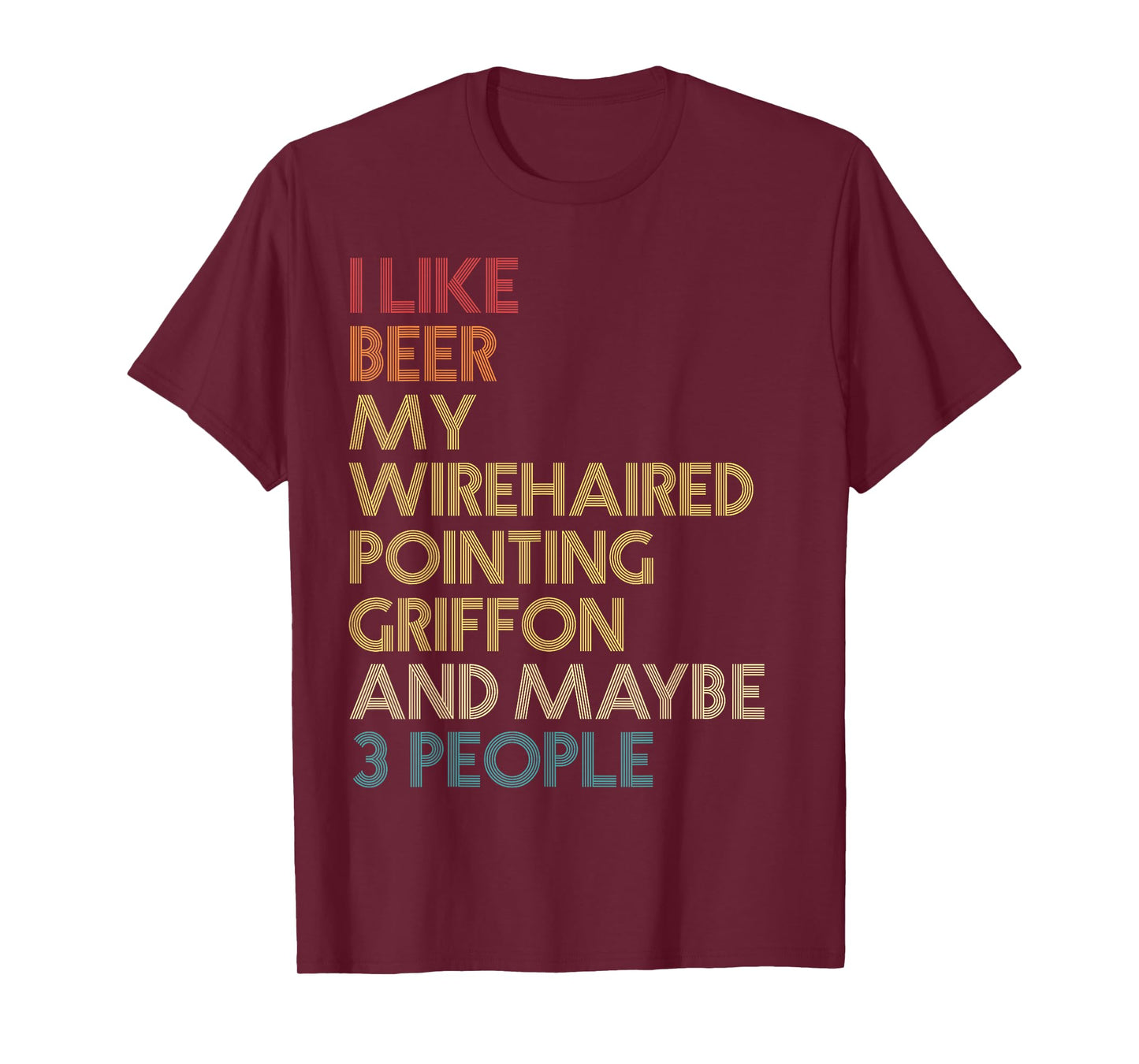 Wirehaired Pointing Griffon Dog Owner Beer Vintage Retro T-Shirt