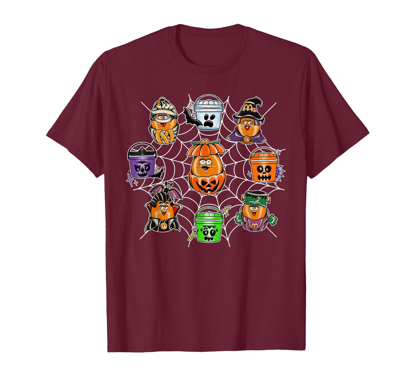 Vintage Spooky Nuggets Meal Bucket Happy Halloween T-Shirt