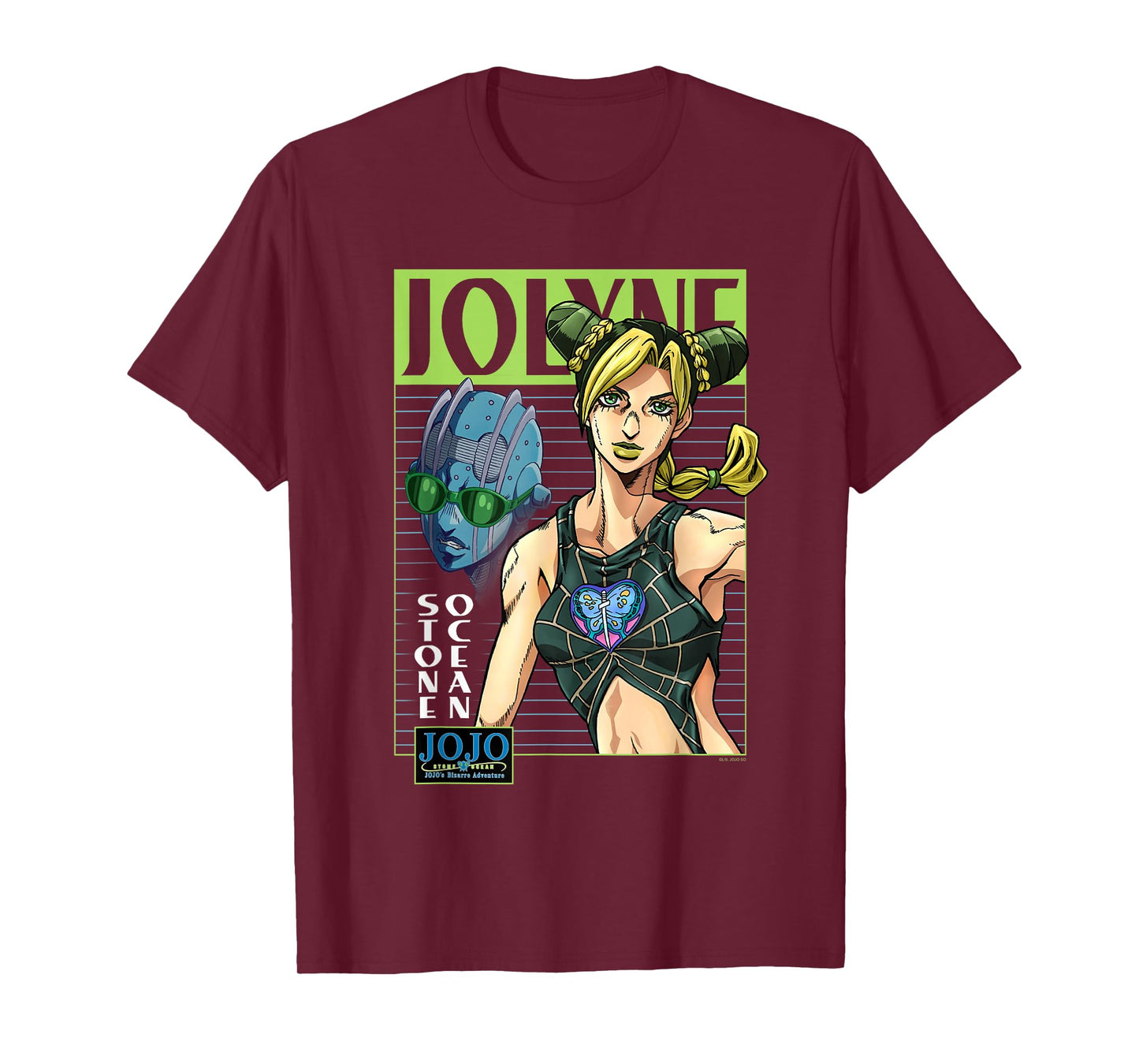 JoJo's Bizarre Adventure Jolyne & Stone Ocean Mugshot Anime T-Shirt