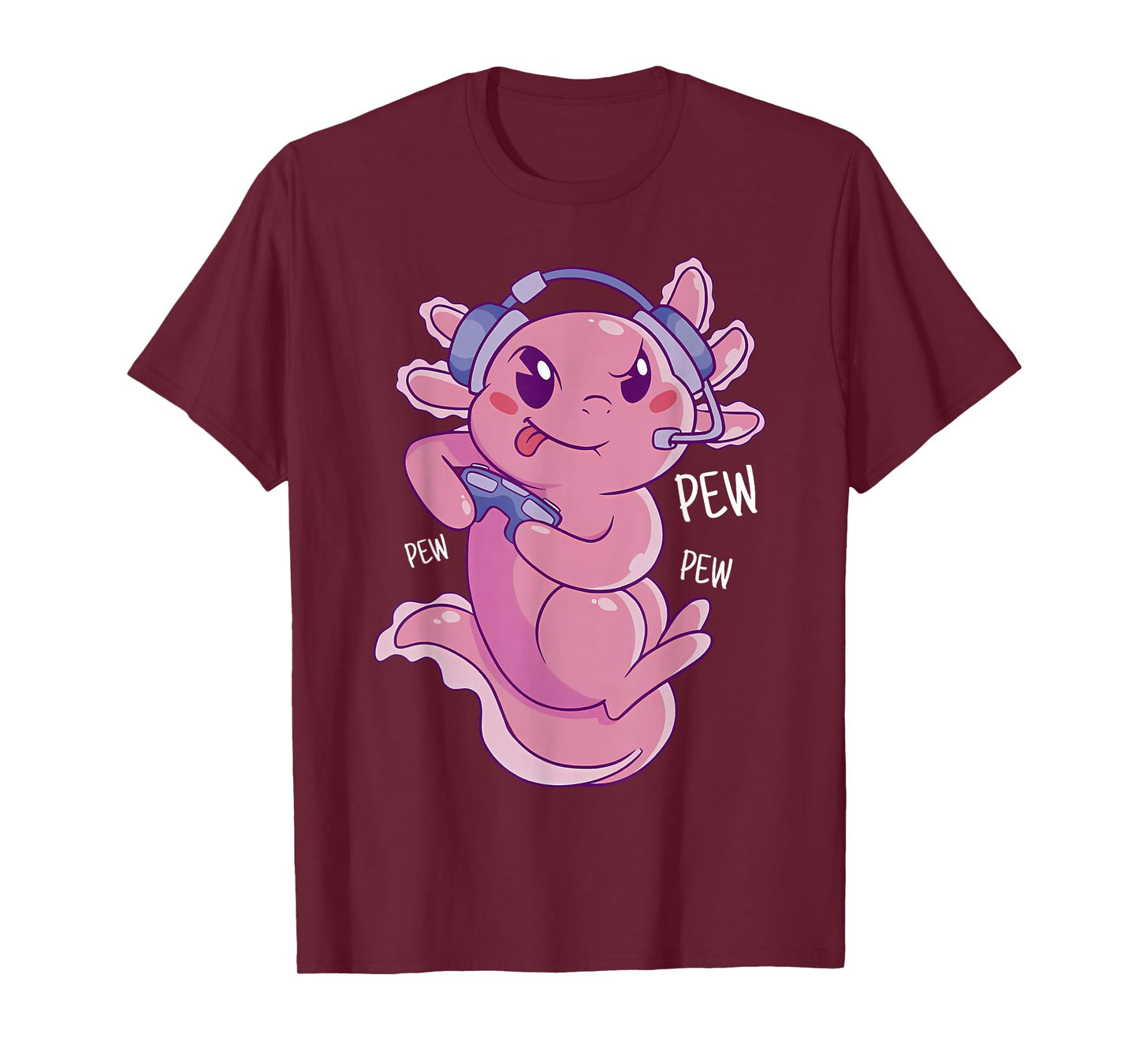 Otaku Gamesolotl Axolotl Gamer Gifts Kawaii T-Shirt