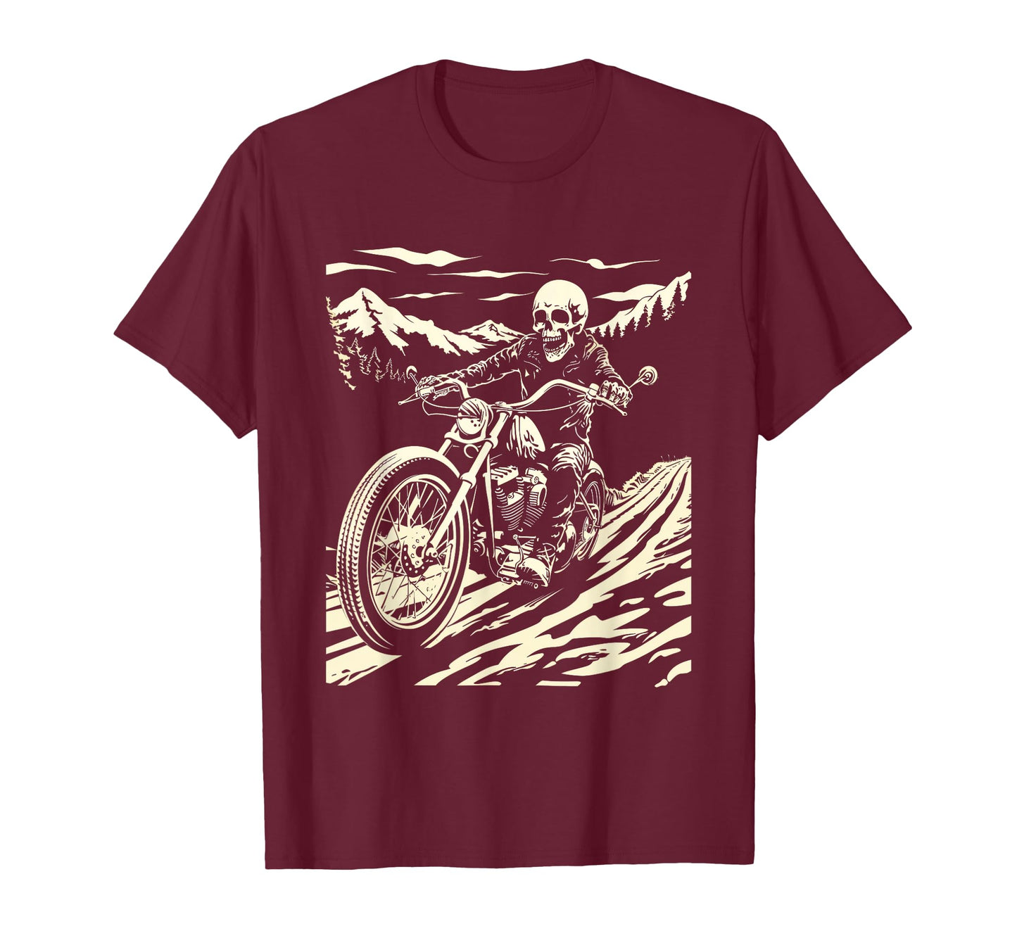 Skeleton Vintage Motorcycle Skeleton rider T-Shirt