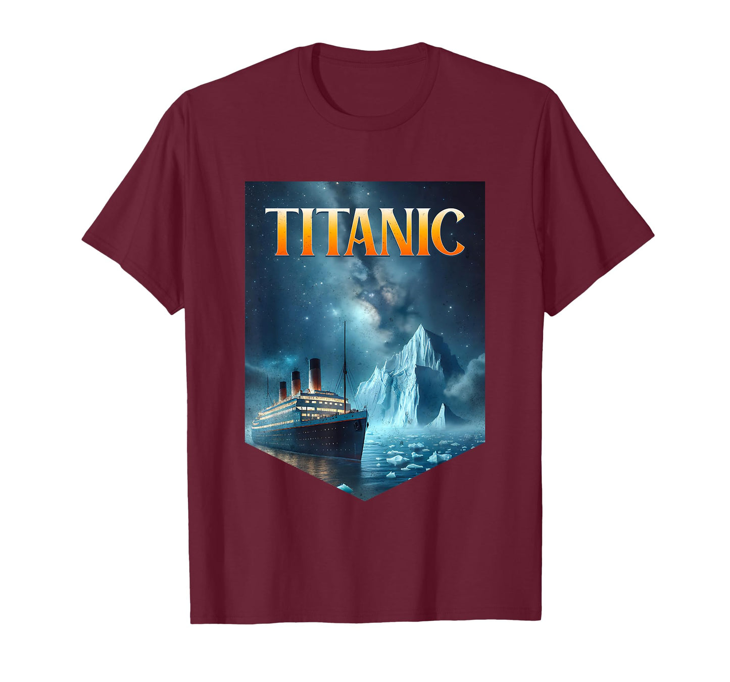 Titanic Cruise Ship Iceberg 1912 RMS Voyage Men Women Kids T-Shirt