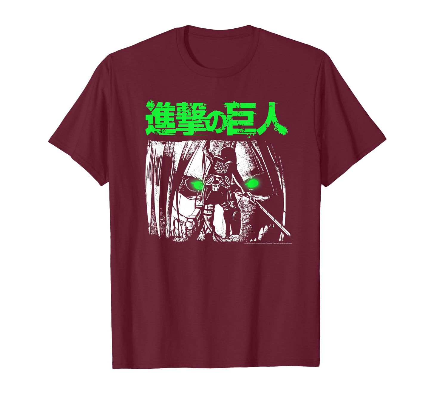 Attack on Titan Green Eyes Titan Anime T-Shirt