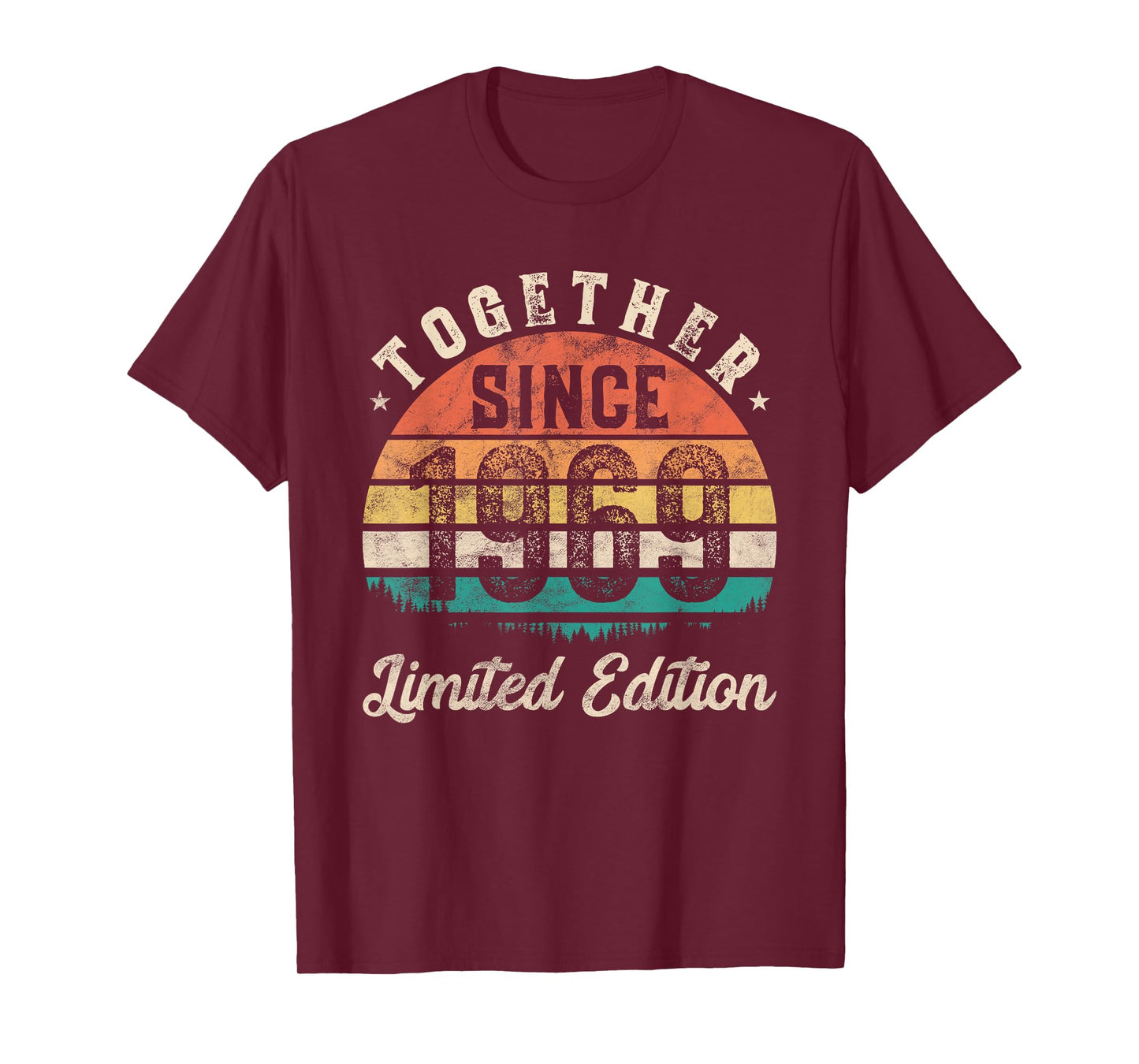 Together Since 1969 Couple 56th years wedding Anniversary T-Shirt