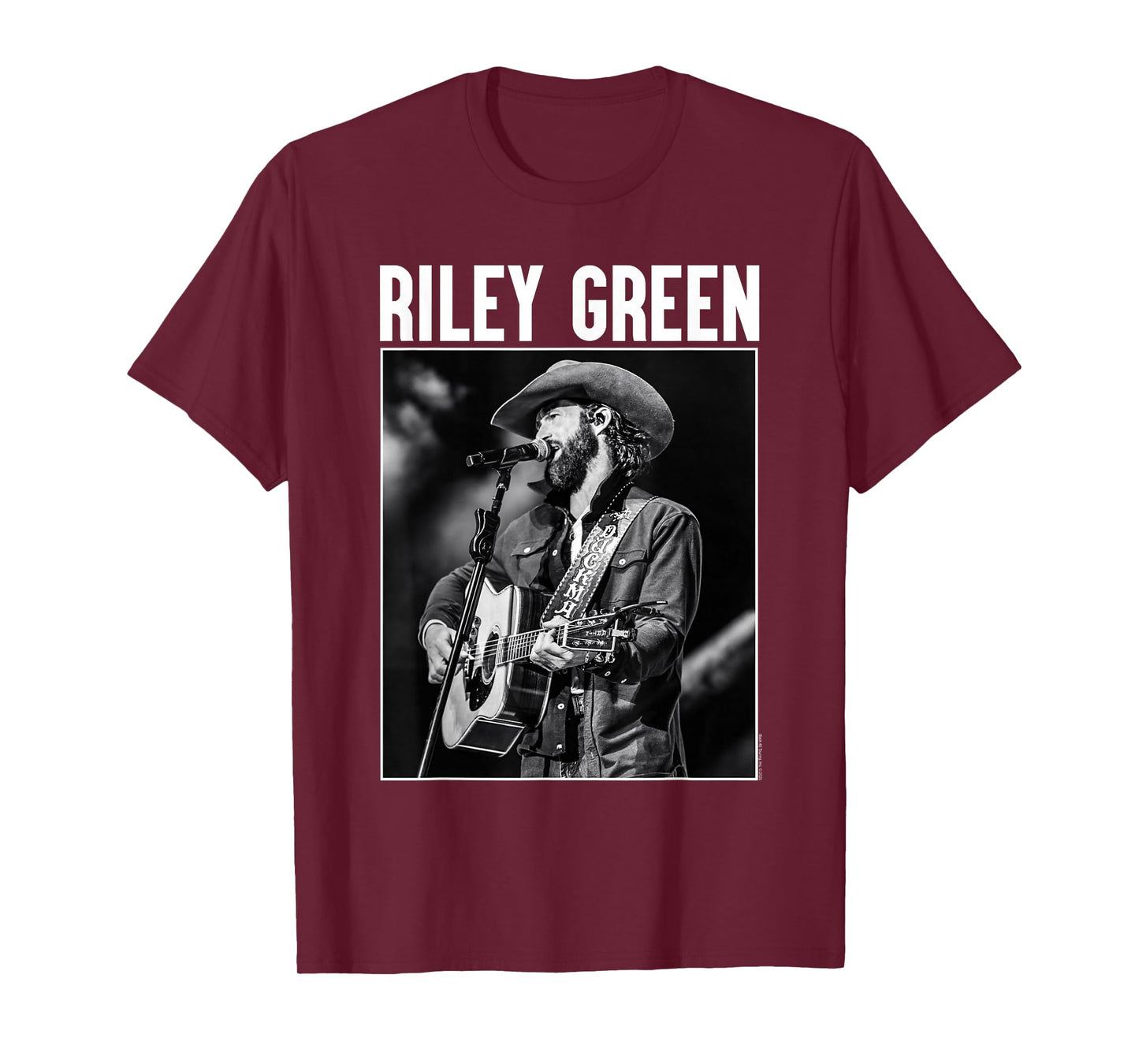 Riley Green Singing Greatest Hits Country Music Art T-Shirt