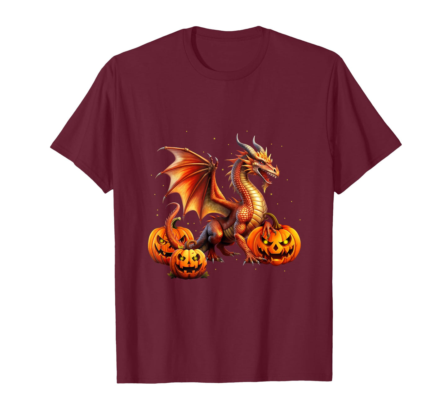 Halloween Dragon Jack O Lantern Autumn Kids Boys Girls T-Shirt