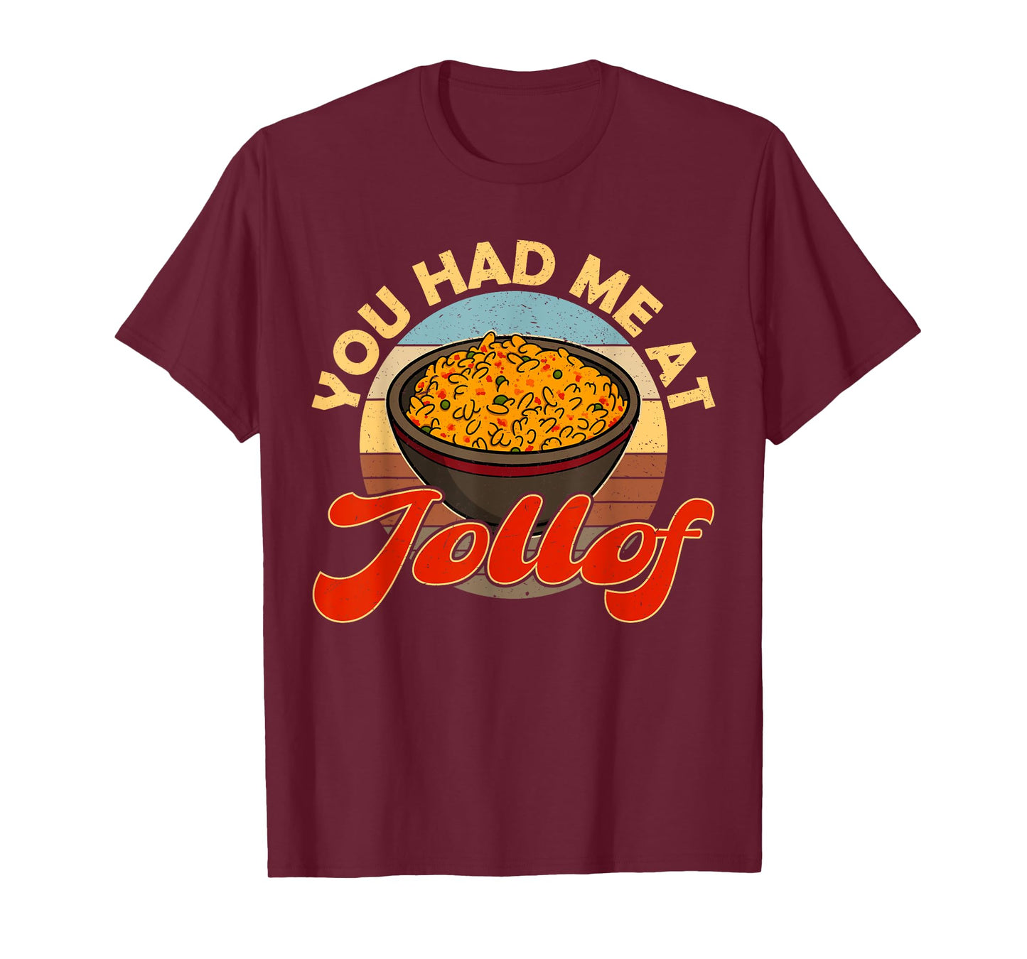 Jollof Nigeria fried food Nigerian flags African root Naija T-Shirt