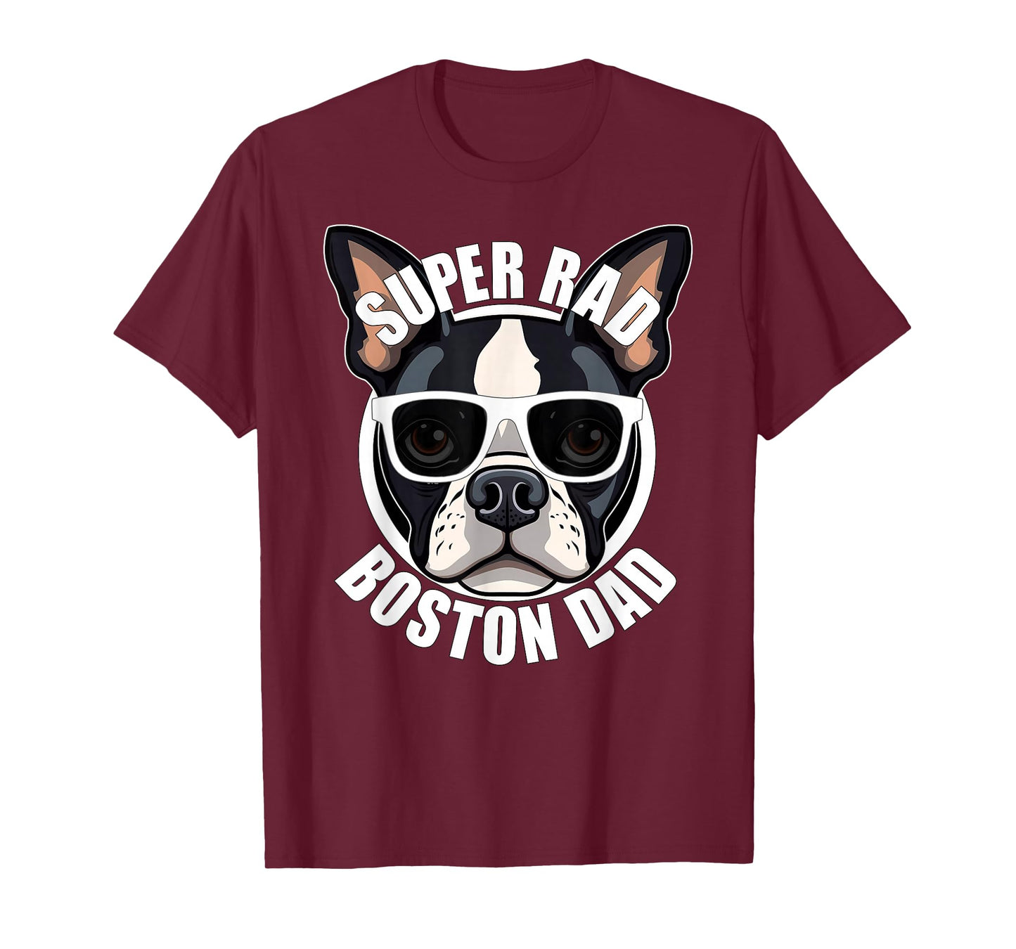 Boston Terrier Dad Funny Father’s Day Dog Men’s T-Shirt