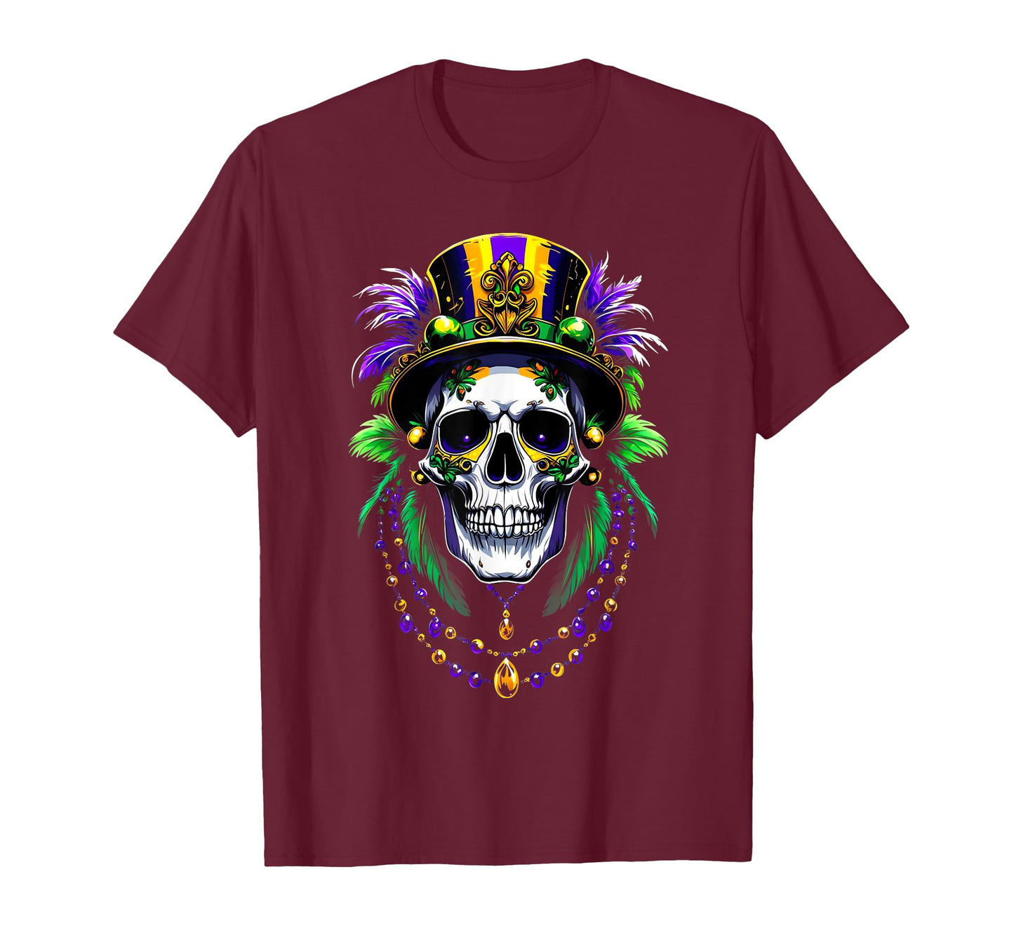 Mardi Gras Costume Sugar Skull Carnival New Orleans Trip T-Shirt