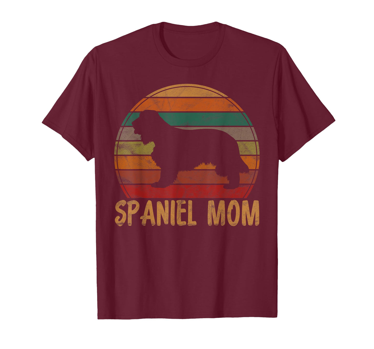 Retro Spaniel Mom Gift Dog Mother Pet English Cocker Mama T-Shirt