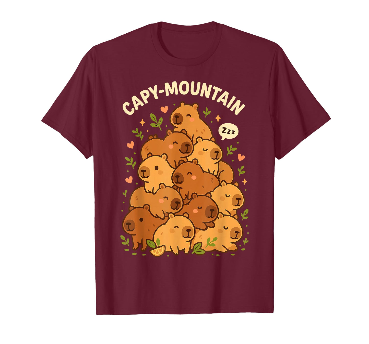 Capybara T-Shirt Capy-Mountain Cute Design Capybara Shirt T-Shirt