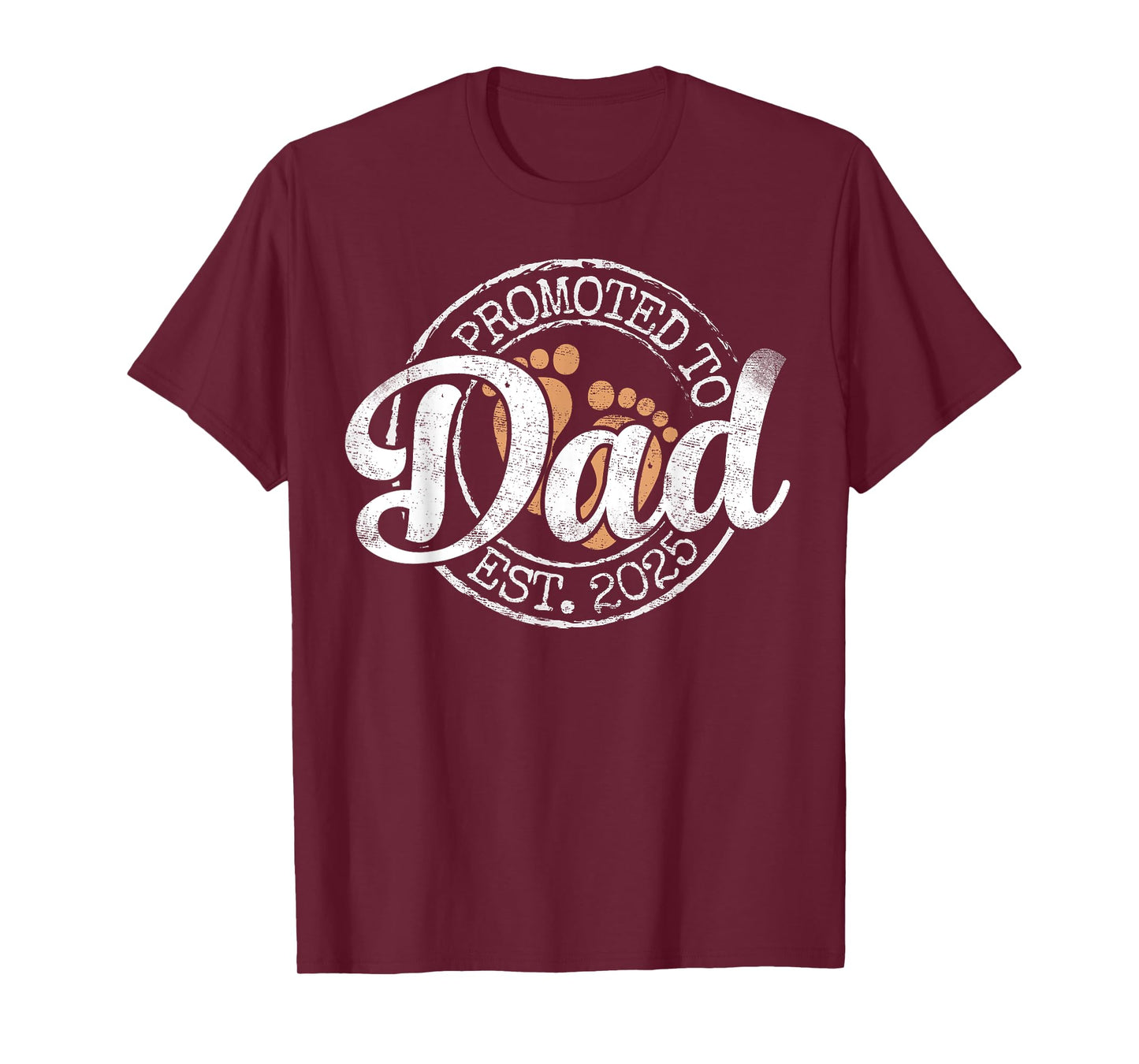 Promoted To Dad Est 2025 Daddy To Be Gifts First Time Dad T-Shirt