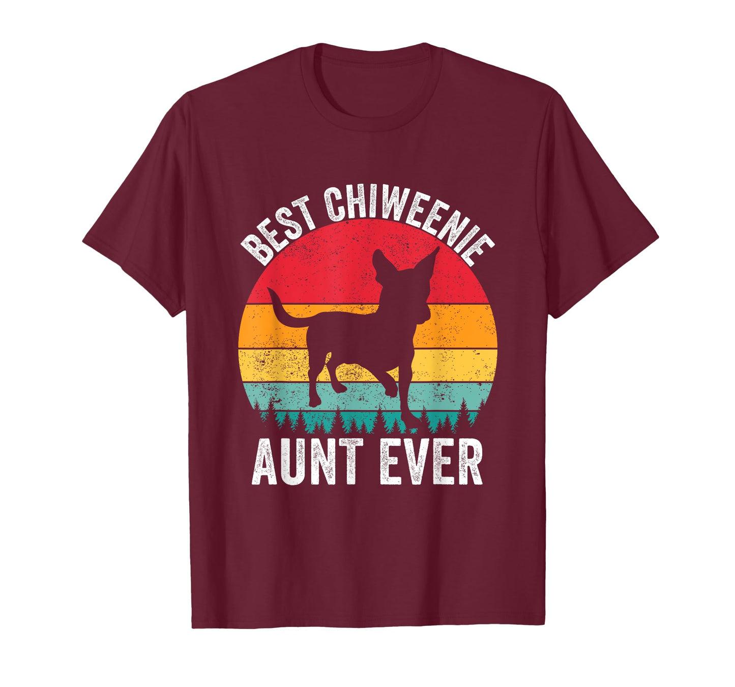 Funny Chiweenie Aunt Auntie Vintage Chiweenie Lovers Owner T-Shirt
