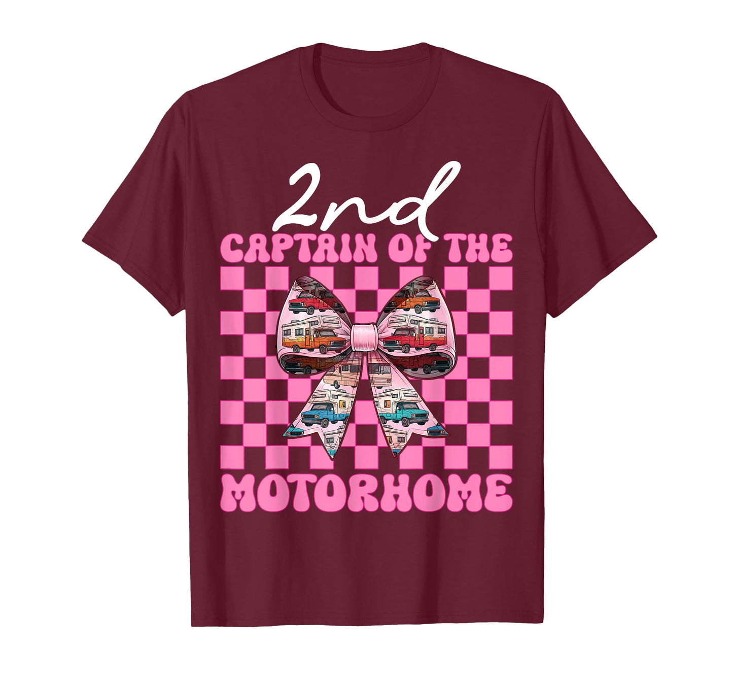 2nd Captain of The Motorhome RV Camping Camper Girl Mom T-Shirt
