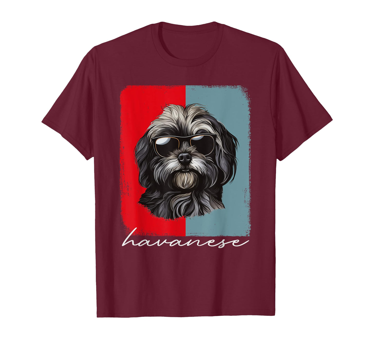 Retro Havanese Dog Lover Gift Havanese Mom Dad Dog Owner T-Shirt