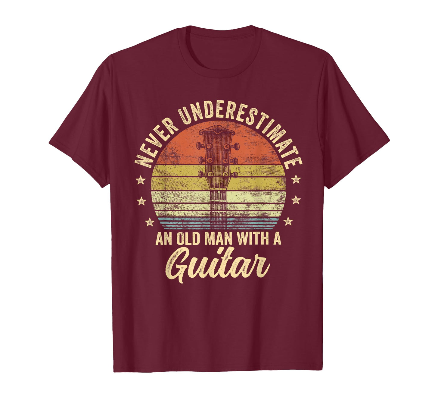 Never Underestimate an Old Man with A Guitar Player Gifts T-Shirt
