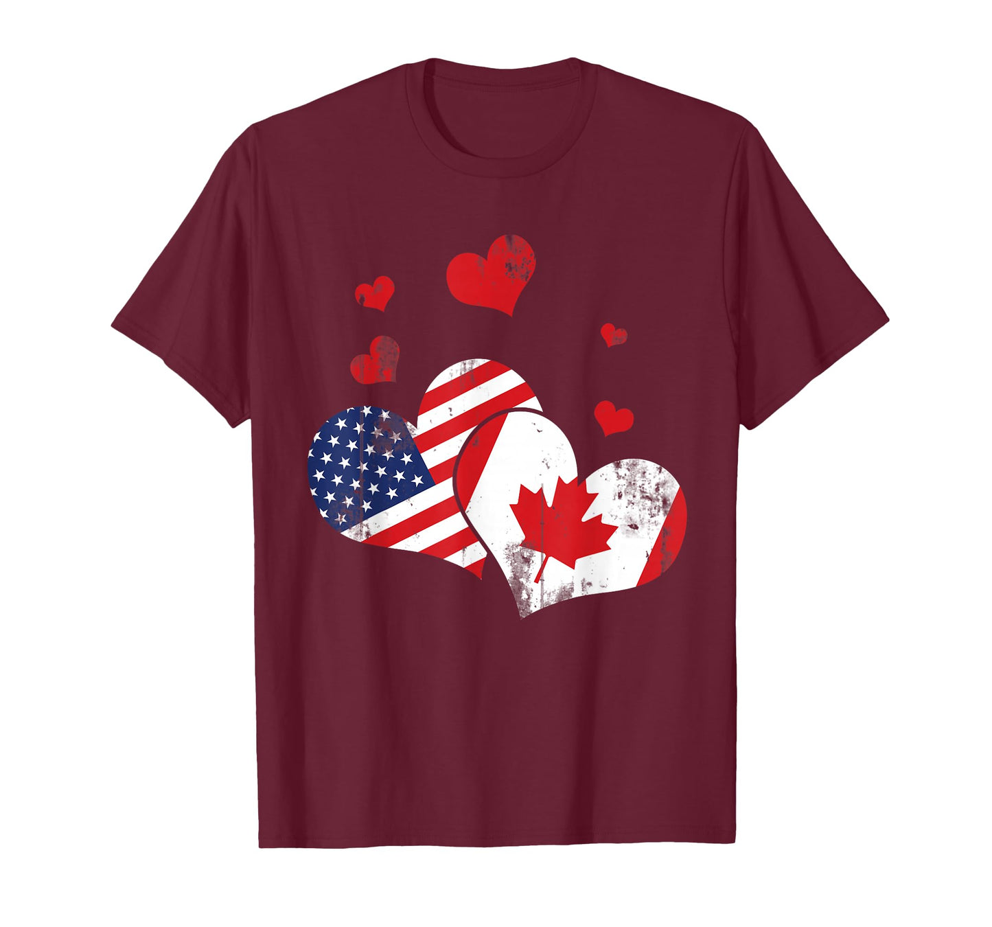 Valentine's Day Gift Maple Leaf Canada T-Shirt