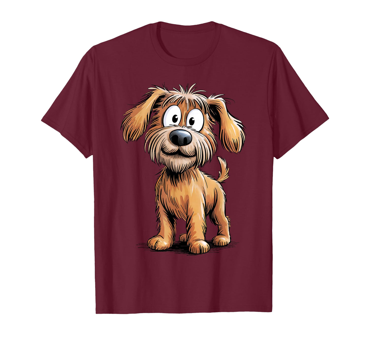 Funny Dog Lover Tee Women Men Cute Cartoon Animal Graphic T-Shirt