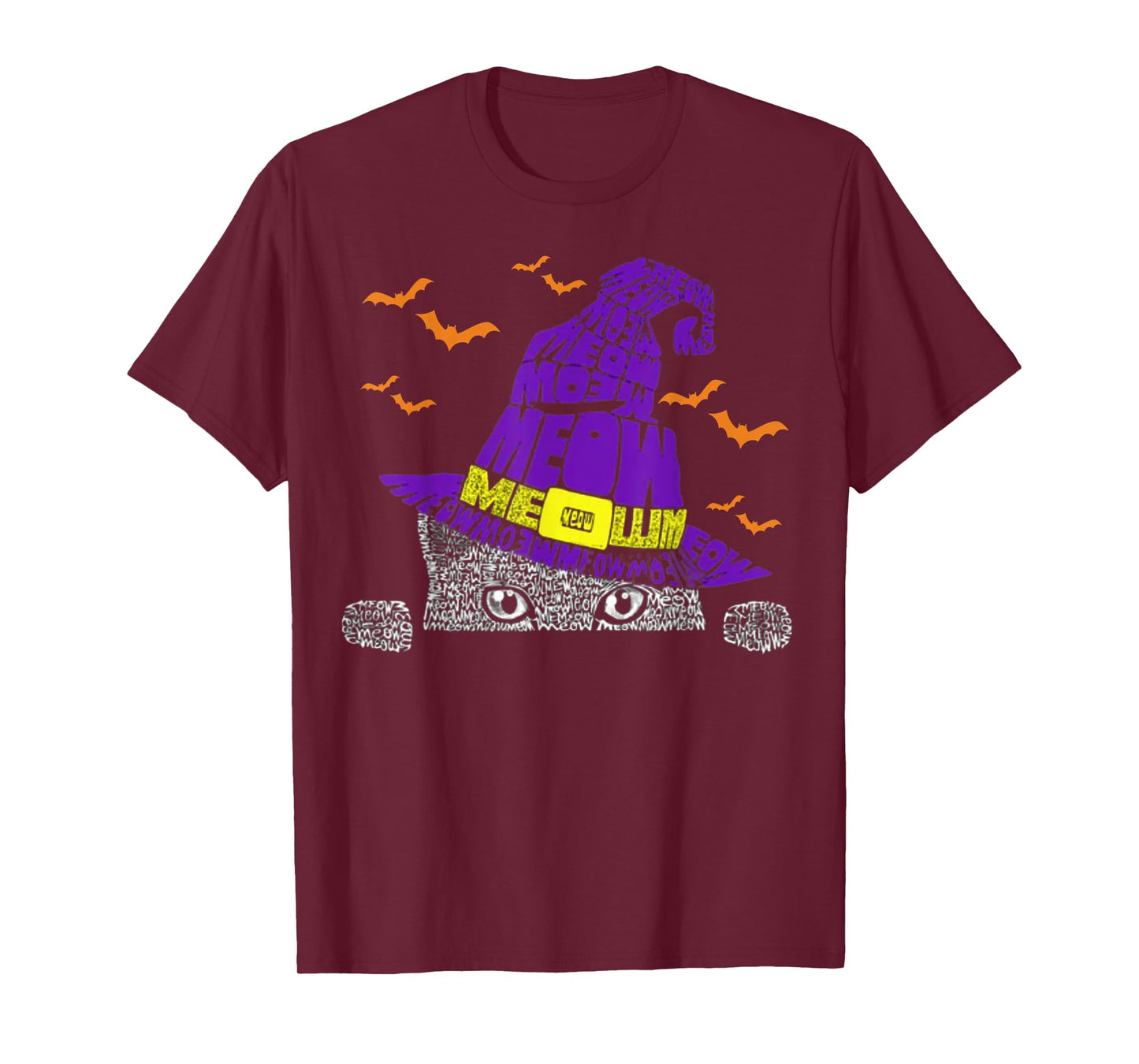 Funny Halloween Cat lover with Witch Hat for Spooky Season T-Shirt
