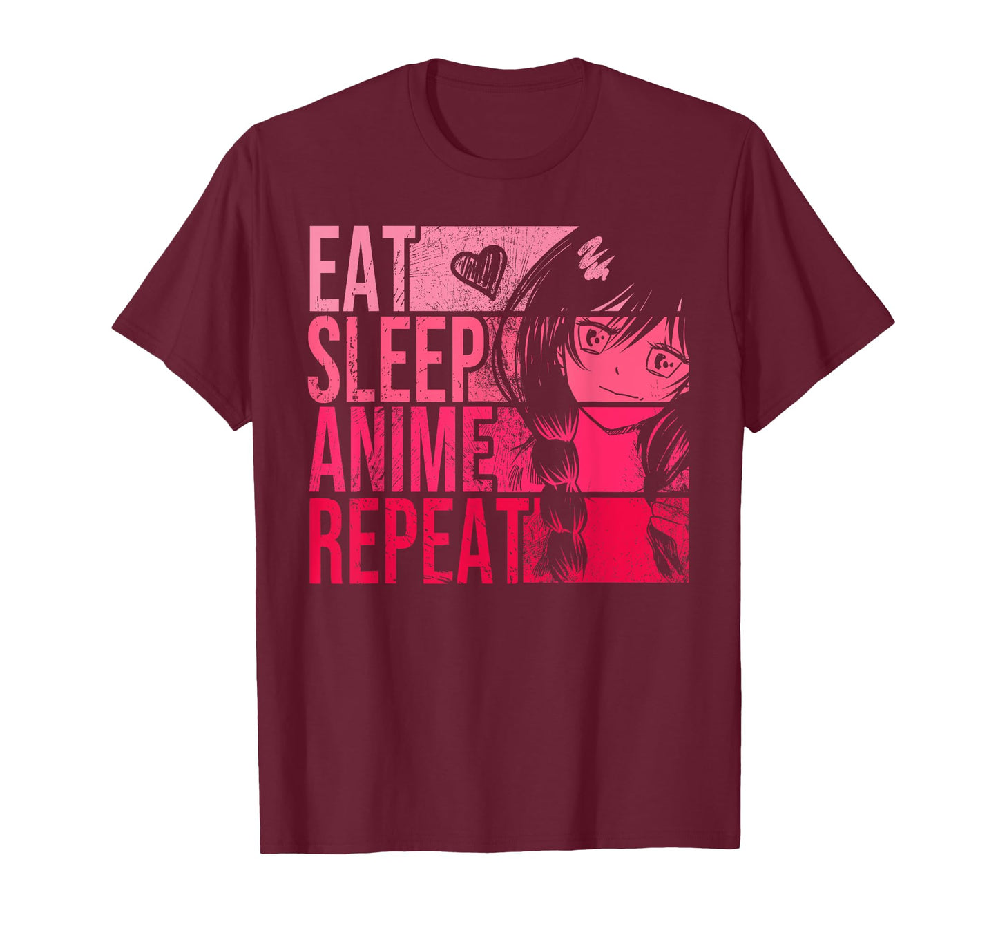 Eat Sleep Anime Repeat Shirt - Anime Lovers Gifts Idea Girls T-Shirt