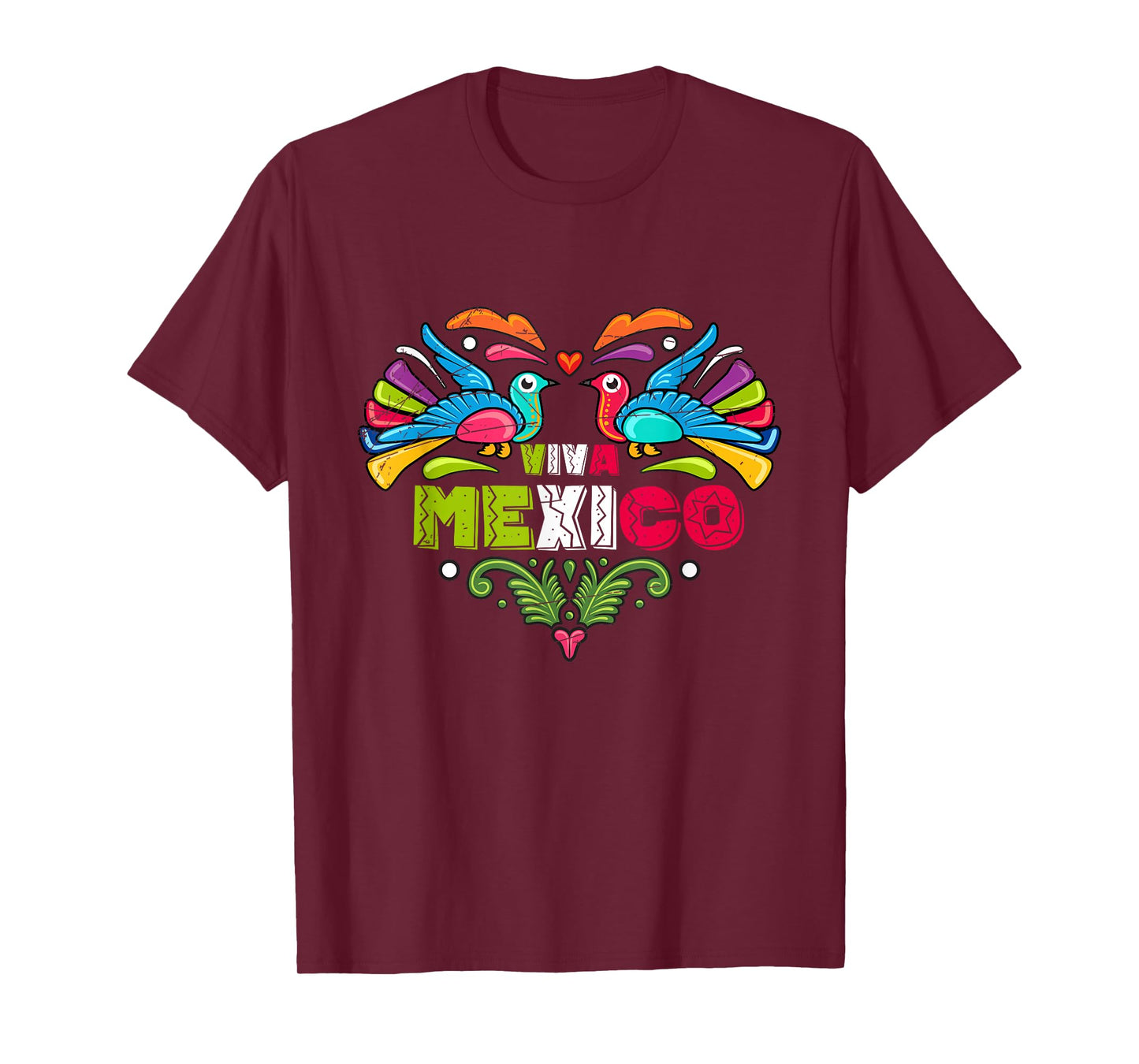 Proud Mexican Flag Peacock Animal Gift Viva Mexico T-Shirt