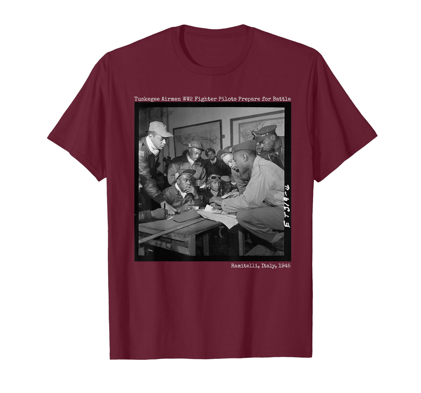 Tuskegee Airmen Preparing for Battle WW2 T-Shirt Small