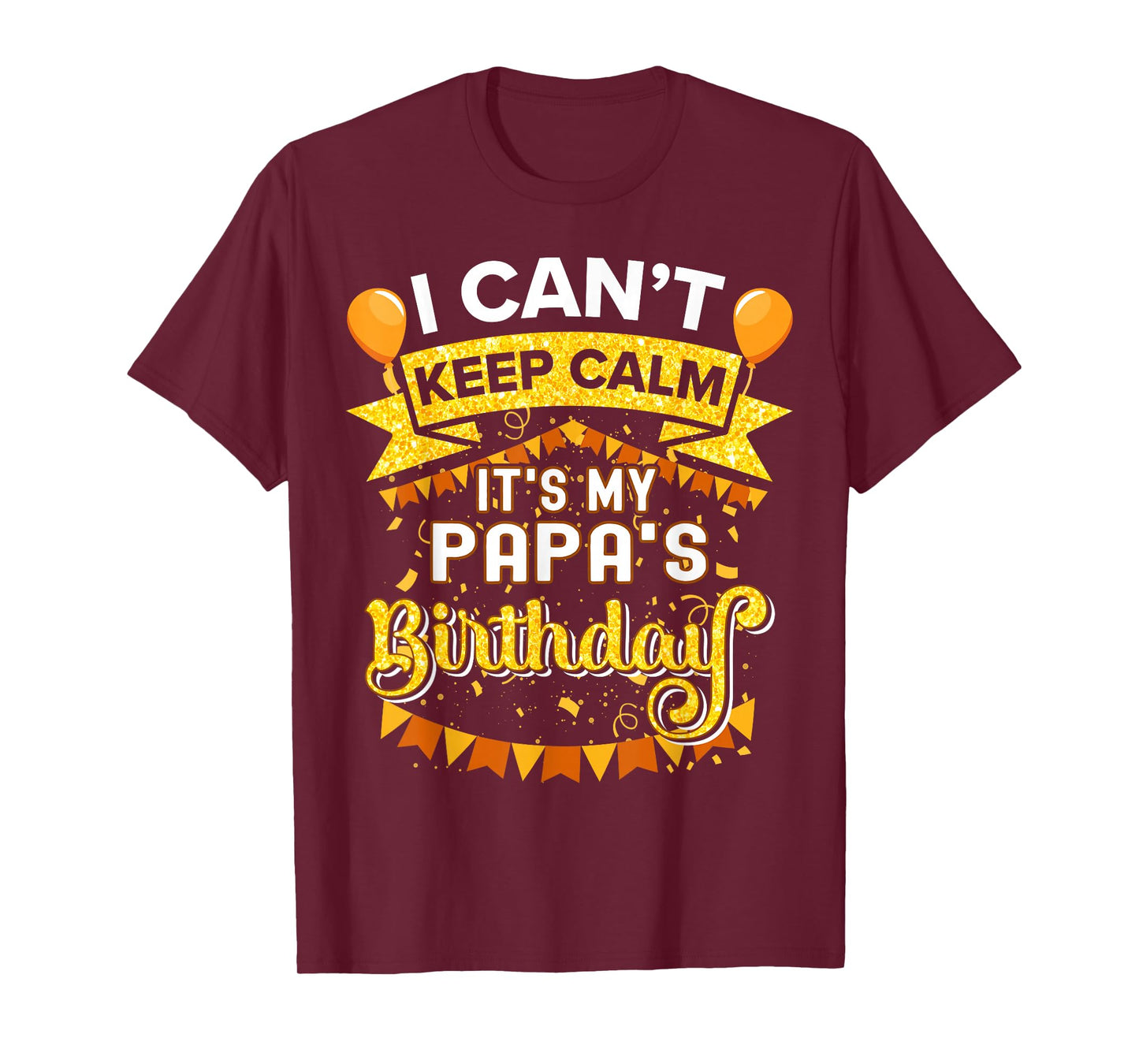 It's My Papa Birthday Shirt Matching Family Party T-Shirt