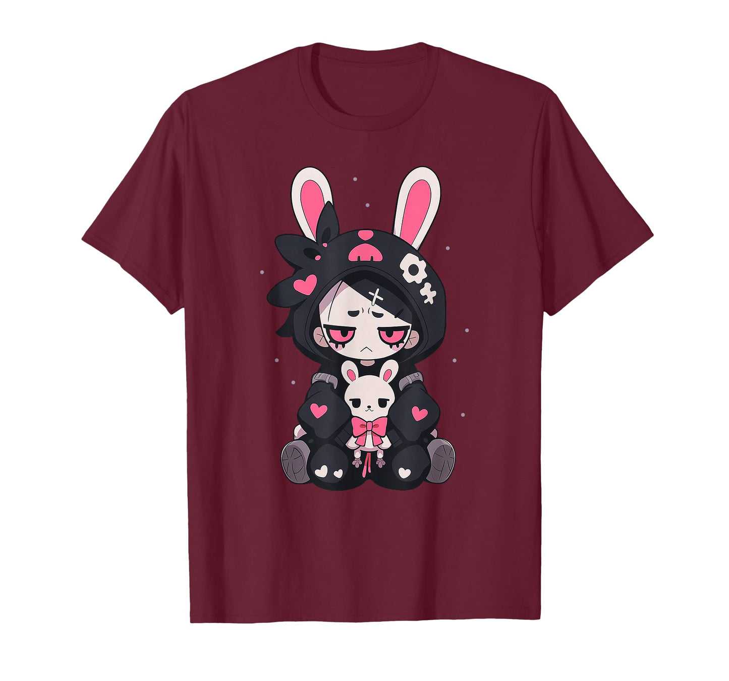Rabbit Gothic Anime Japanese Creepy E-Girl Otaku Gothic T-Shirt